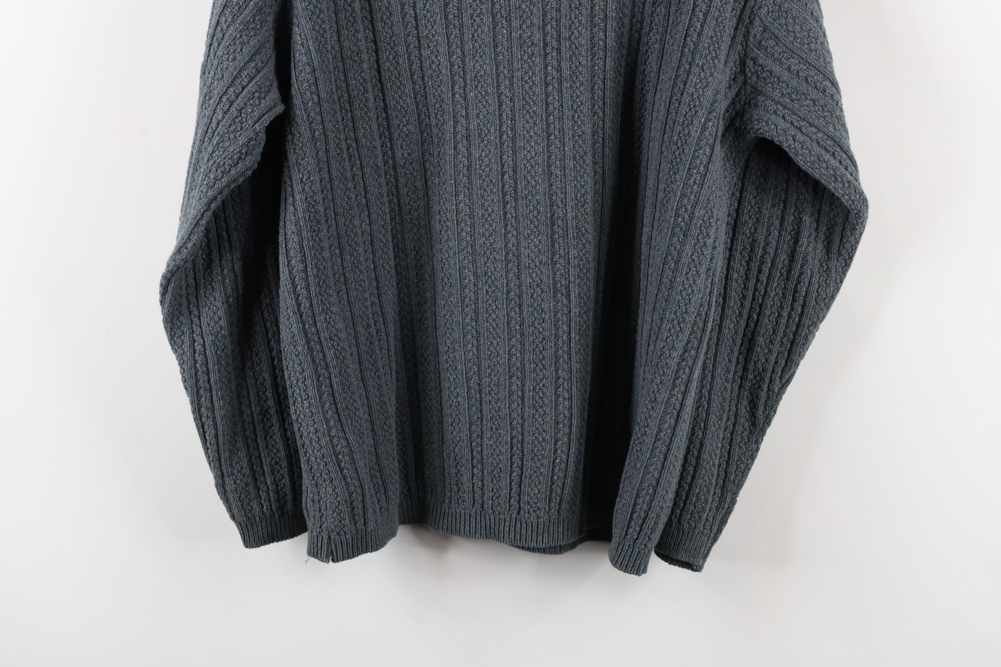 Vintage Vintage 90s Streetwear Fleck Ribbed Knit Henley Sweater USA Size US M / EU 48-50 / 2 - 10 Thumbnail