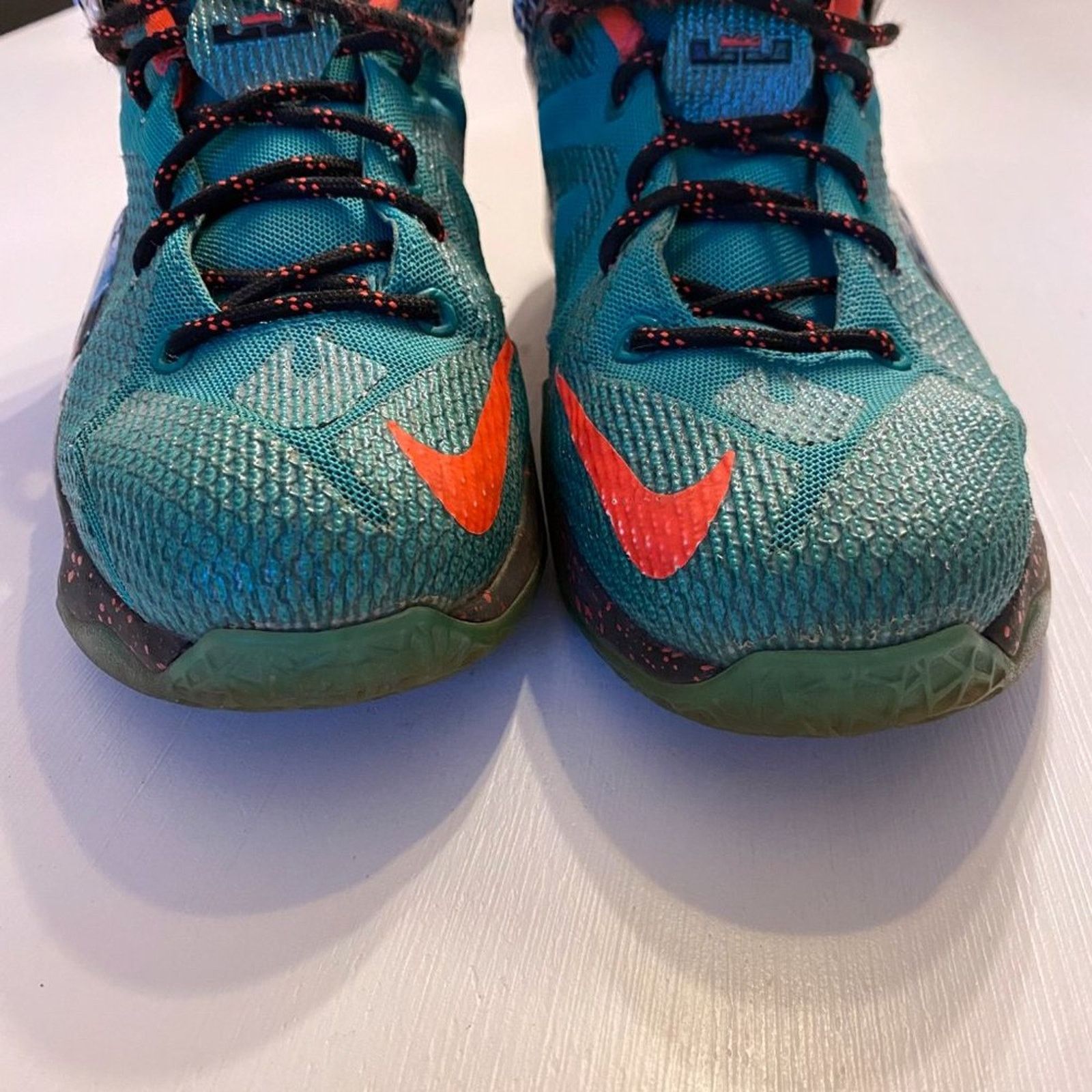 Nike Nike Lebron James 12 Emerald Green Youth Shoes 7Y 685181-303 Size US 7 / EU 40 - 5 Thumbnail