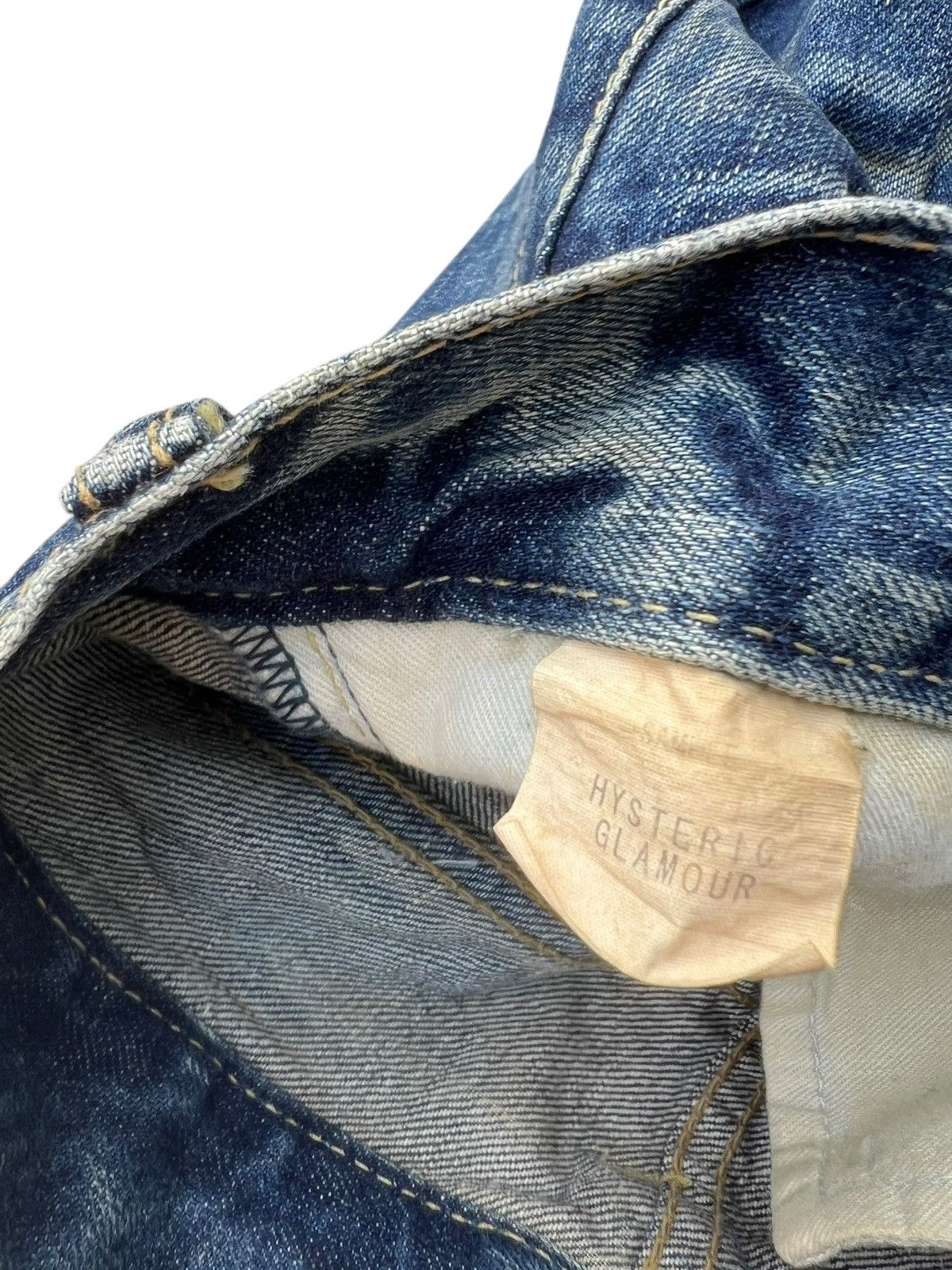 Hysteric Glamour RARE💥 Vintage SAMPLE HG Break it Up Mud Wash Denim Jeans Size US 32 / EU 48 - 22 Thumbnail