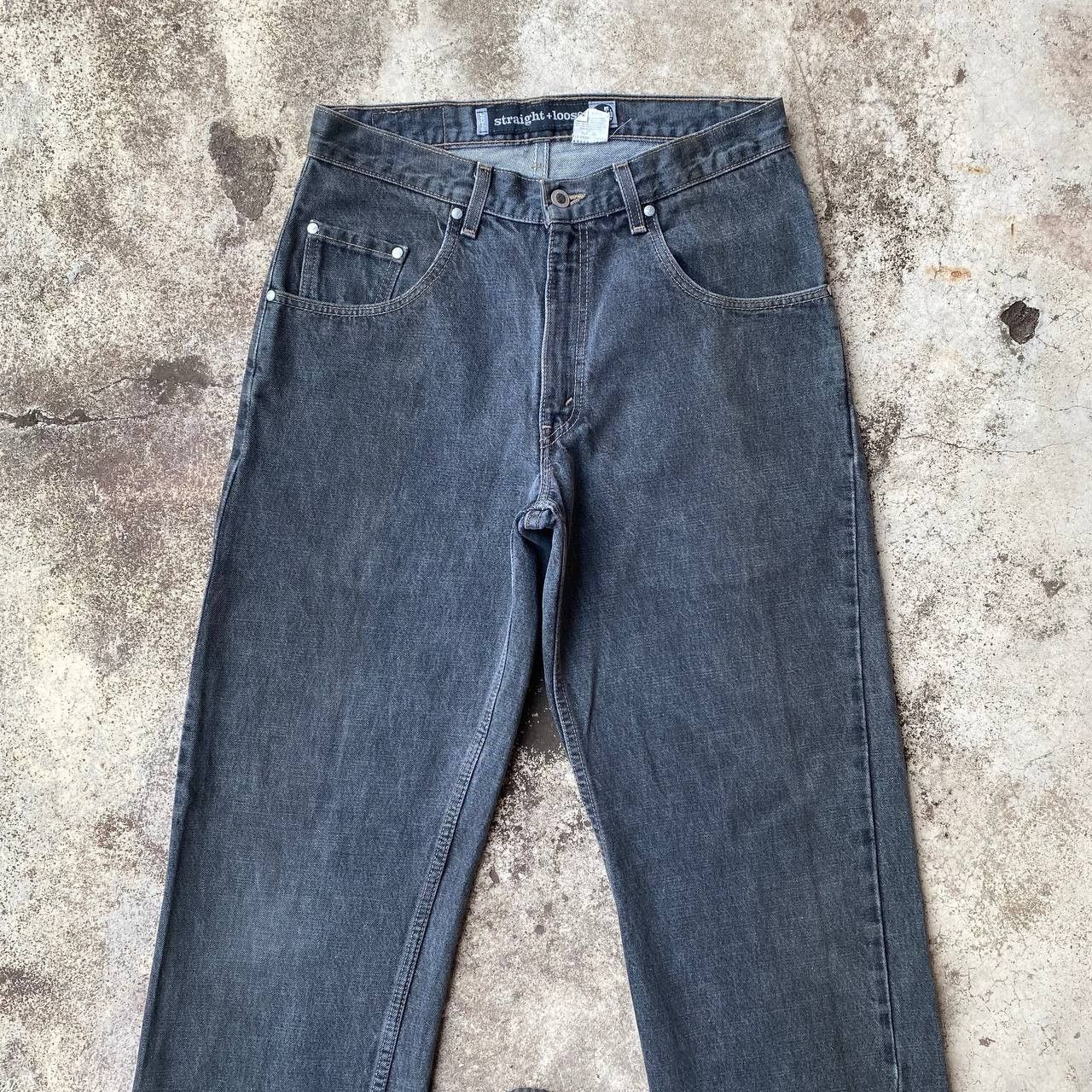Levi's Vintage Clothing VINTAGE LEVIS 99 SILVERTAB BAGGY LOOSE FADED BLACK DENIM Size US 31 - 5 Thumbnail