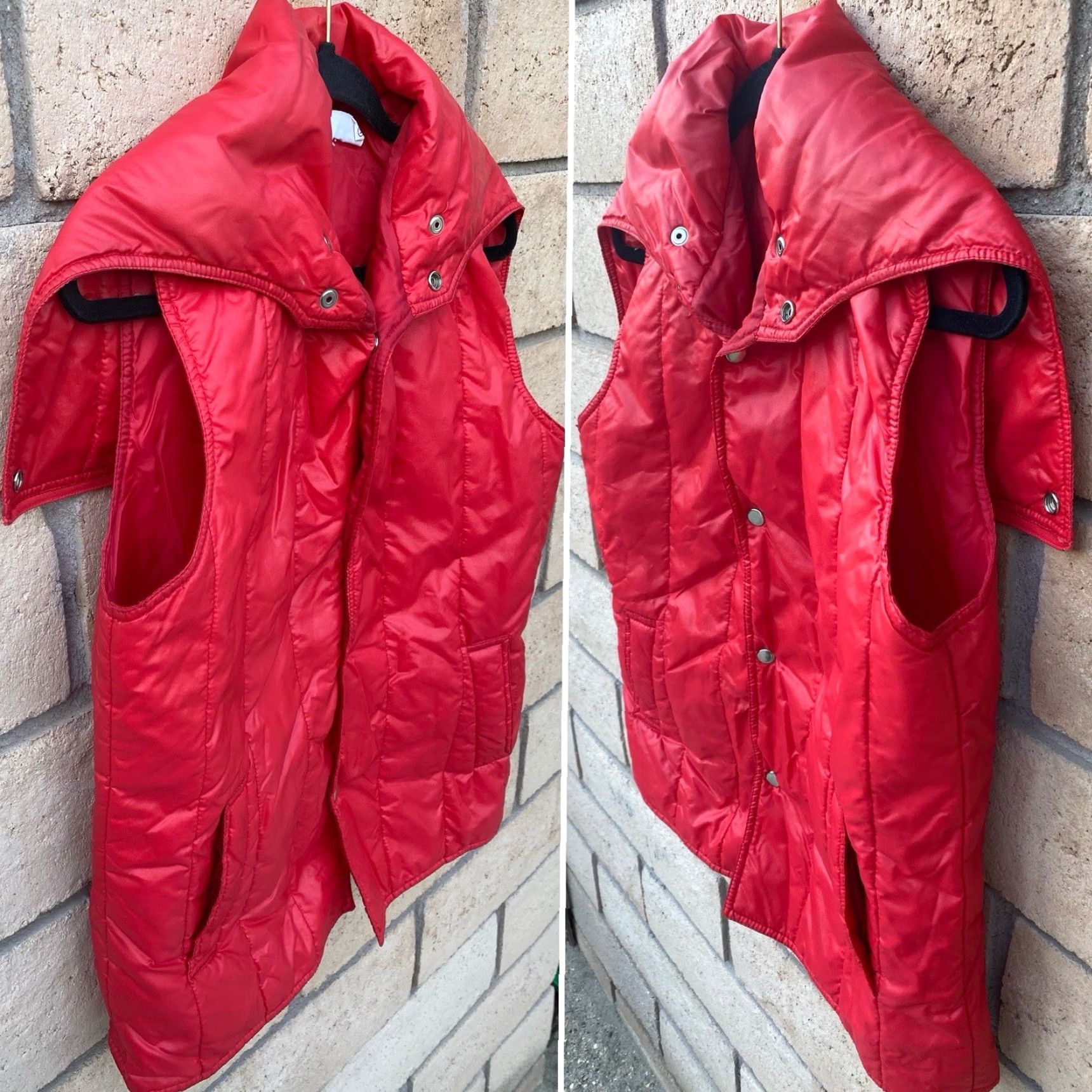 Vintage VINTAGE RPM Vest Puffer Quilted Hooded Red M Men 80s Taiwan ROC Vintage Outdoor Coat Style: Puffer Jacket Decade: 80s Size US M / EU 48-50 / 2 - 4 Thumbnail