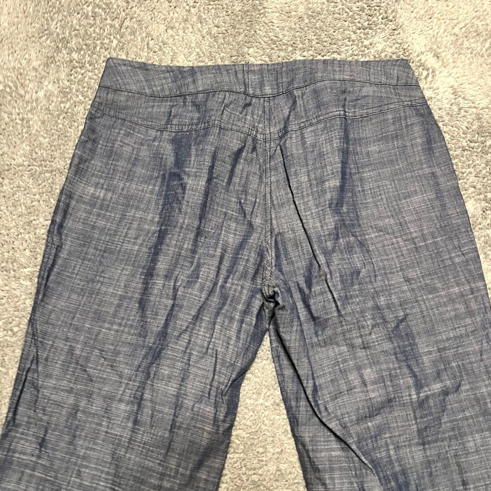 Trina Turk Trina Turk Pants Womens Dress Blue 6 Regular Wide Straight Leg Long 33x33.5 Womens Size 28" / US 6 / IT 42 - 4 Thumbnail