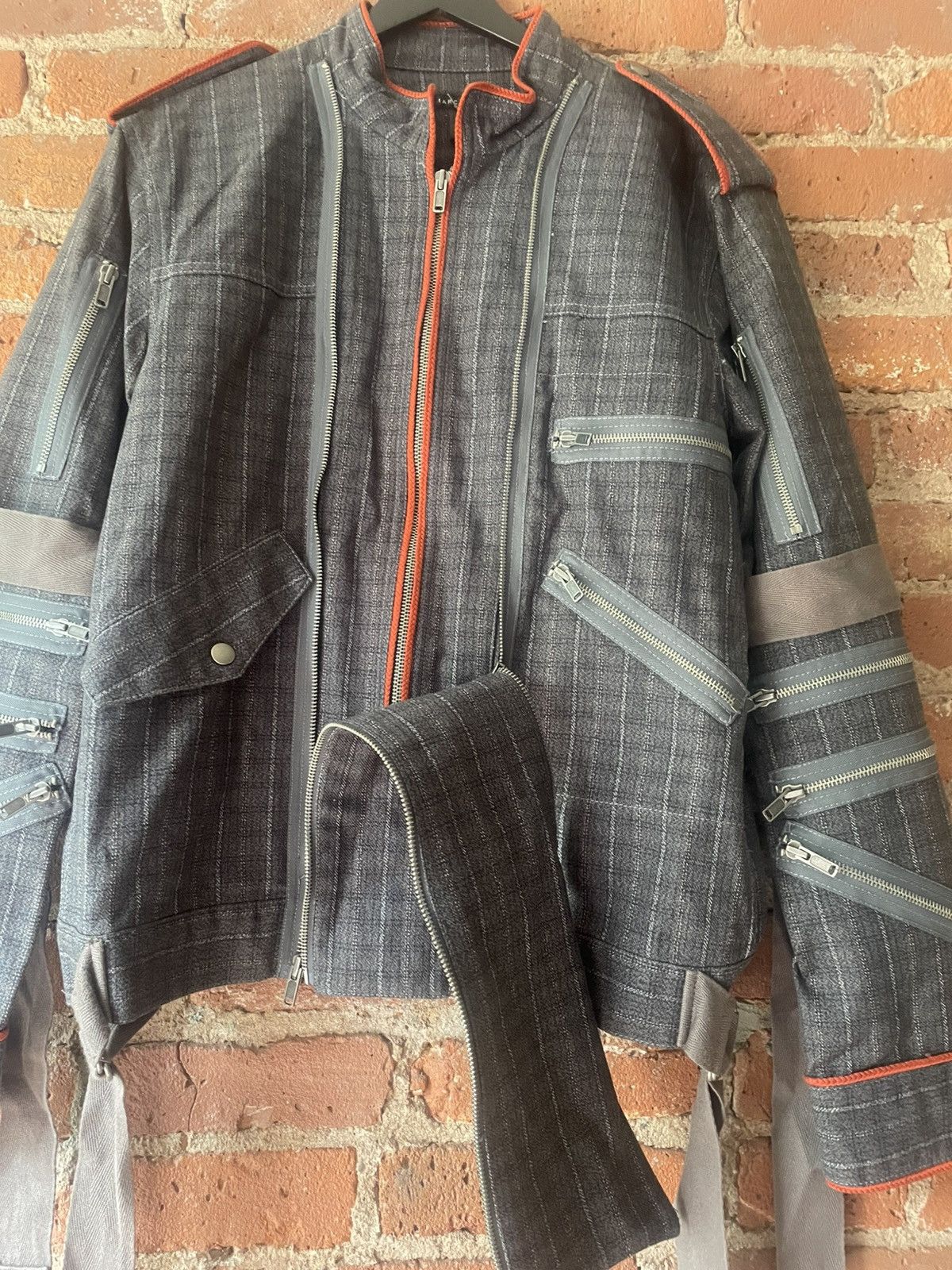 Marc Jacobs Marc Jacobs Vintage Plaid Denim Zipper Men’s Jacket 2005 Size US M / EU 48-50 / 2 - 10 Thumbnail