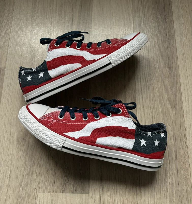 Converse Converse all star USA flag vintage 90's Size US 6 / IT 36 - 2 Thumbnail