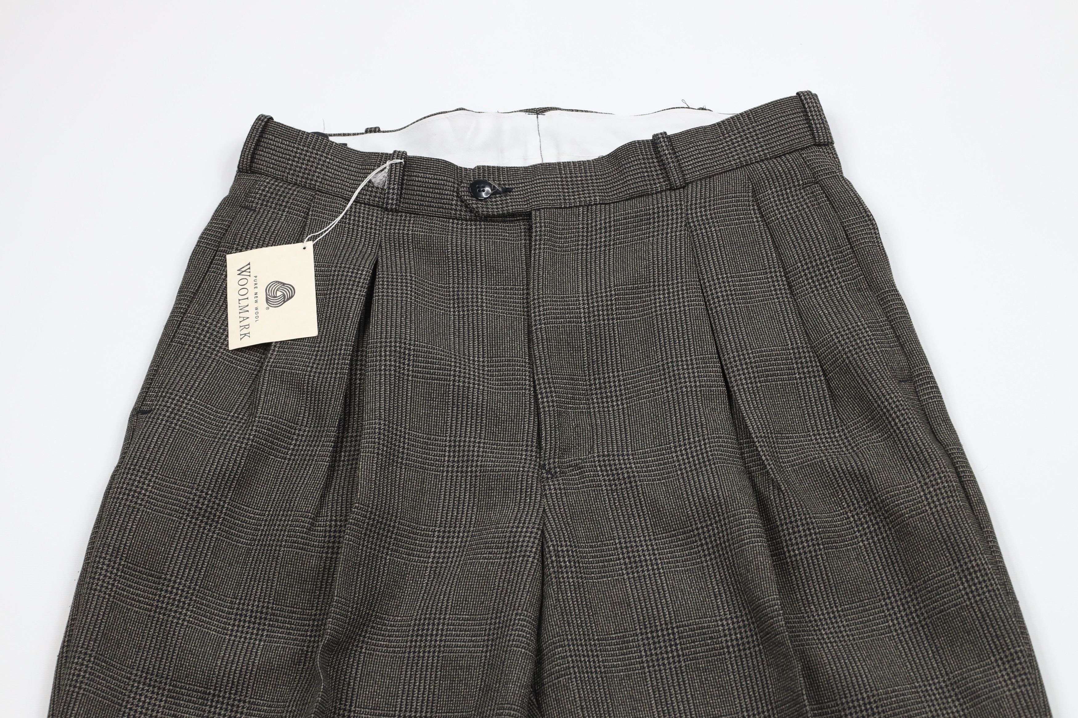 Vintage Deadstock Vintage 90s Streetwear Wide Leg Pants Houndstooth Size US 32 / EU 48 - 2 Thumbnail