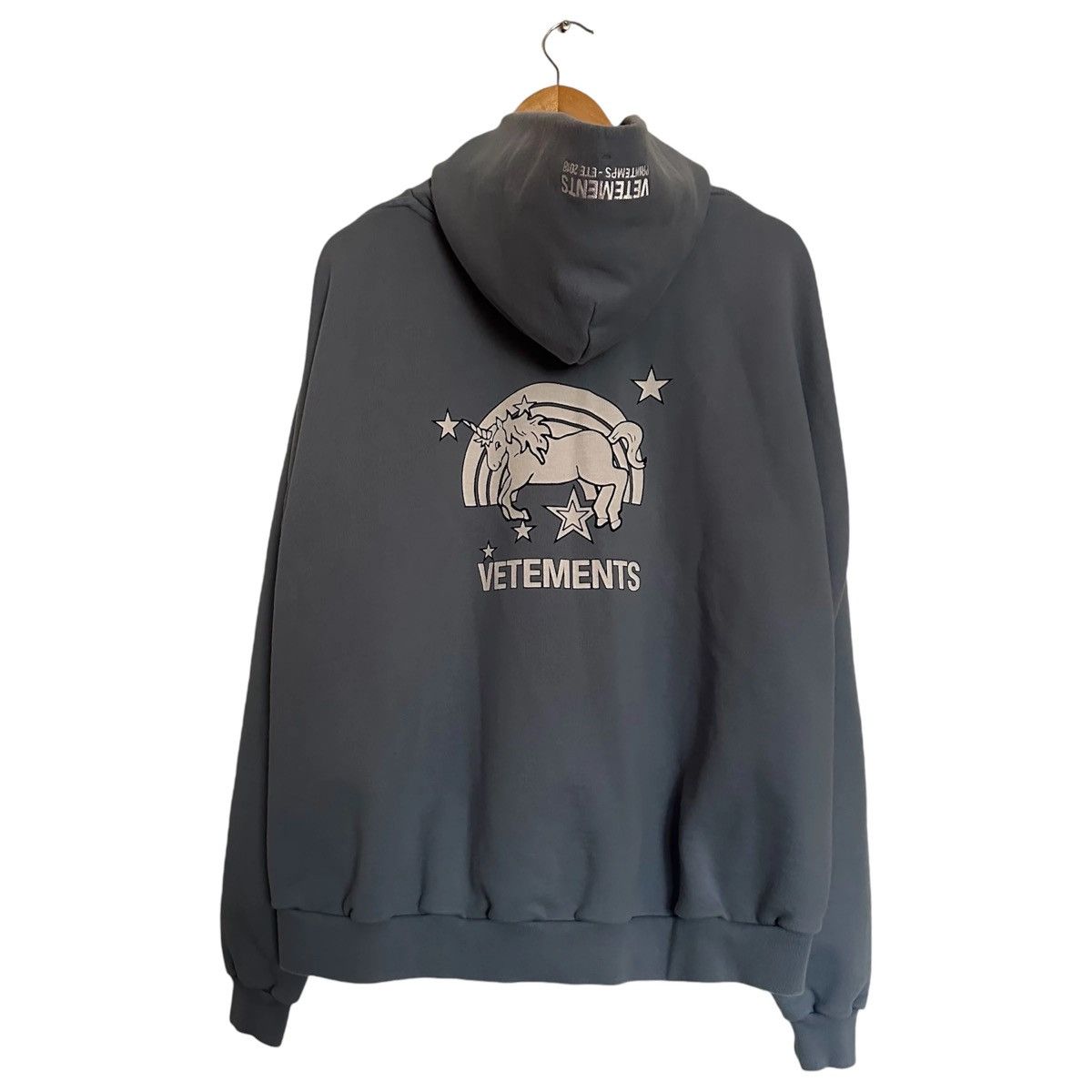Vetements Vetements Unicorn And Rainbow Baby Blue Hoodie | Grailed
