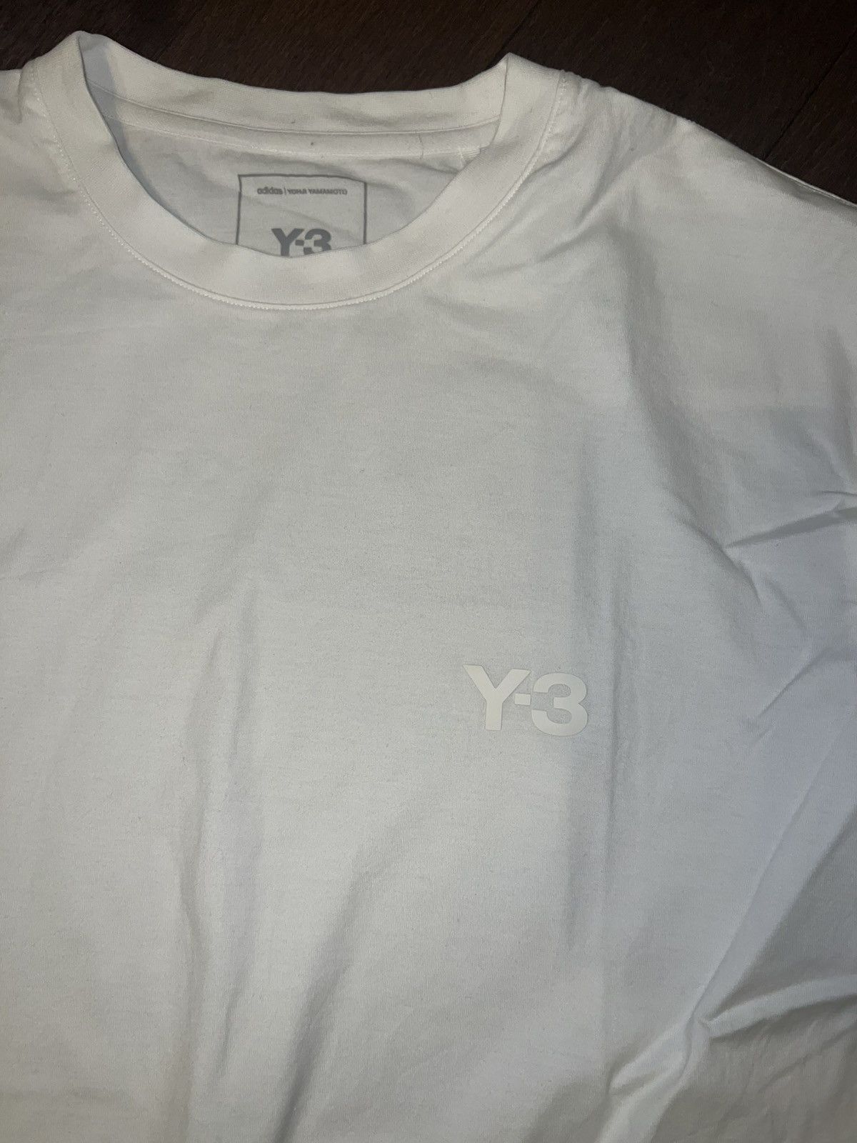 Y-3 Y-3 shirt white on white logo print Size US M / EU 48-50 / 2 - 6 Thumbnail