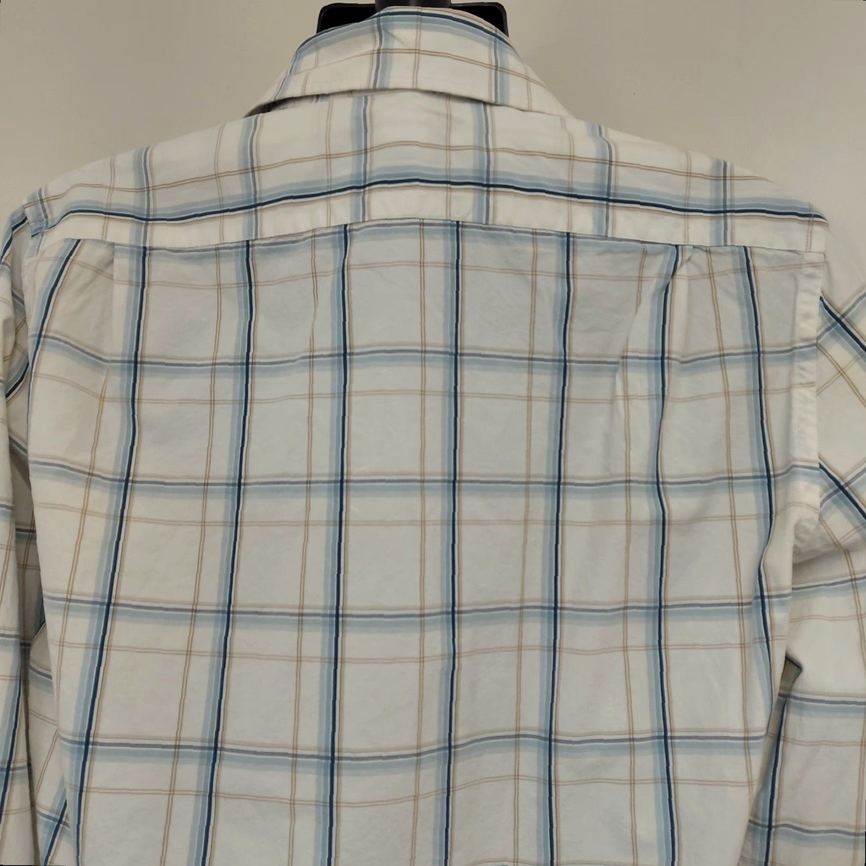 Abercrombie & Fitch Abercrombie And Fitch Muscle Shirt Men's XXL White Plaid Long Sleeve Button-Up Size US XXL / EU 58 / 5 - 6 Thumbnail