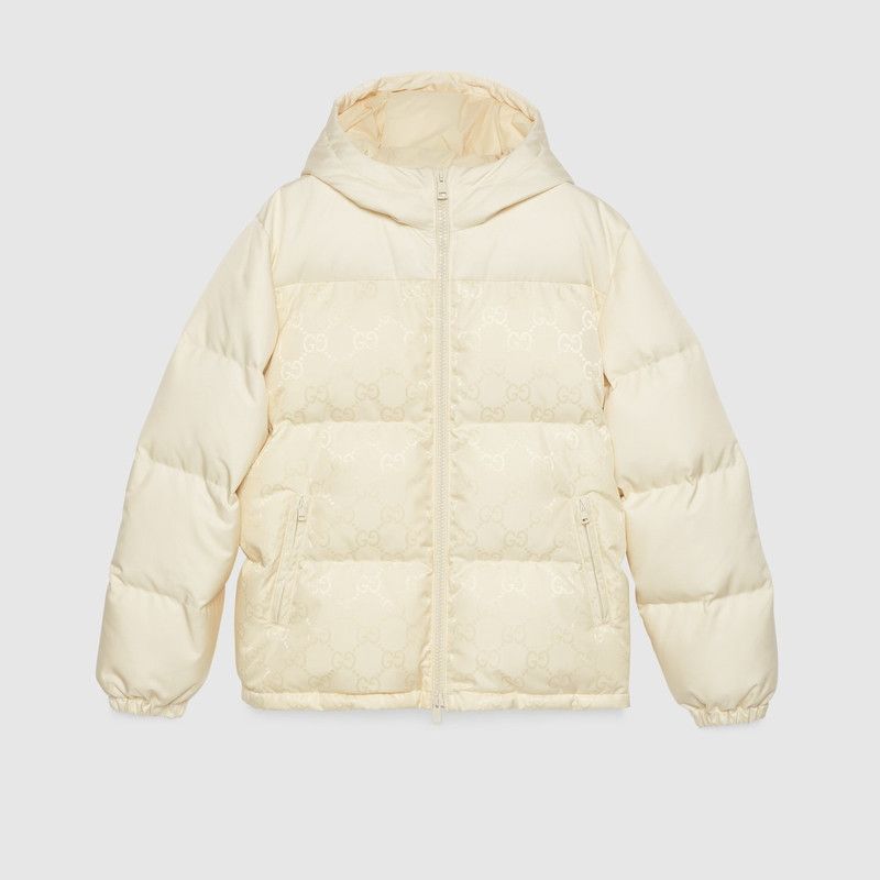 Gucci o1loc1c1225 770279 GG Nylon Canvas Jacket in Ivory Size US L / EU 52-54 / 3 - 1 Preview