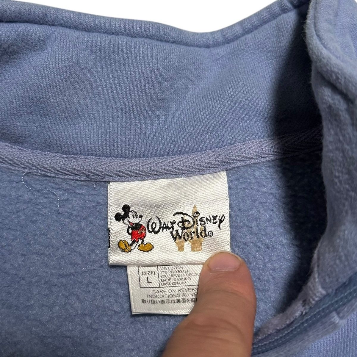 Disney Walt Disney World Mickey Mouse Fleece Jacket Women's Large Size L / US 10 / IT 46 - 5 Thumbnail