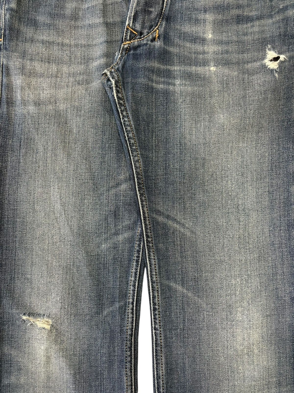 Diesel Vintage Diesel Larkee Blue Wash Distress Loose Jeans Size US 30 / EU 46 - 3 Thumbnail
