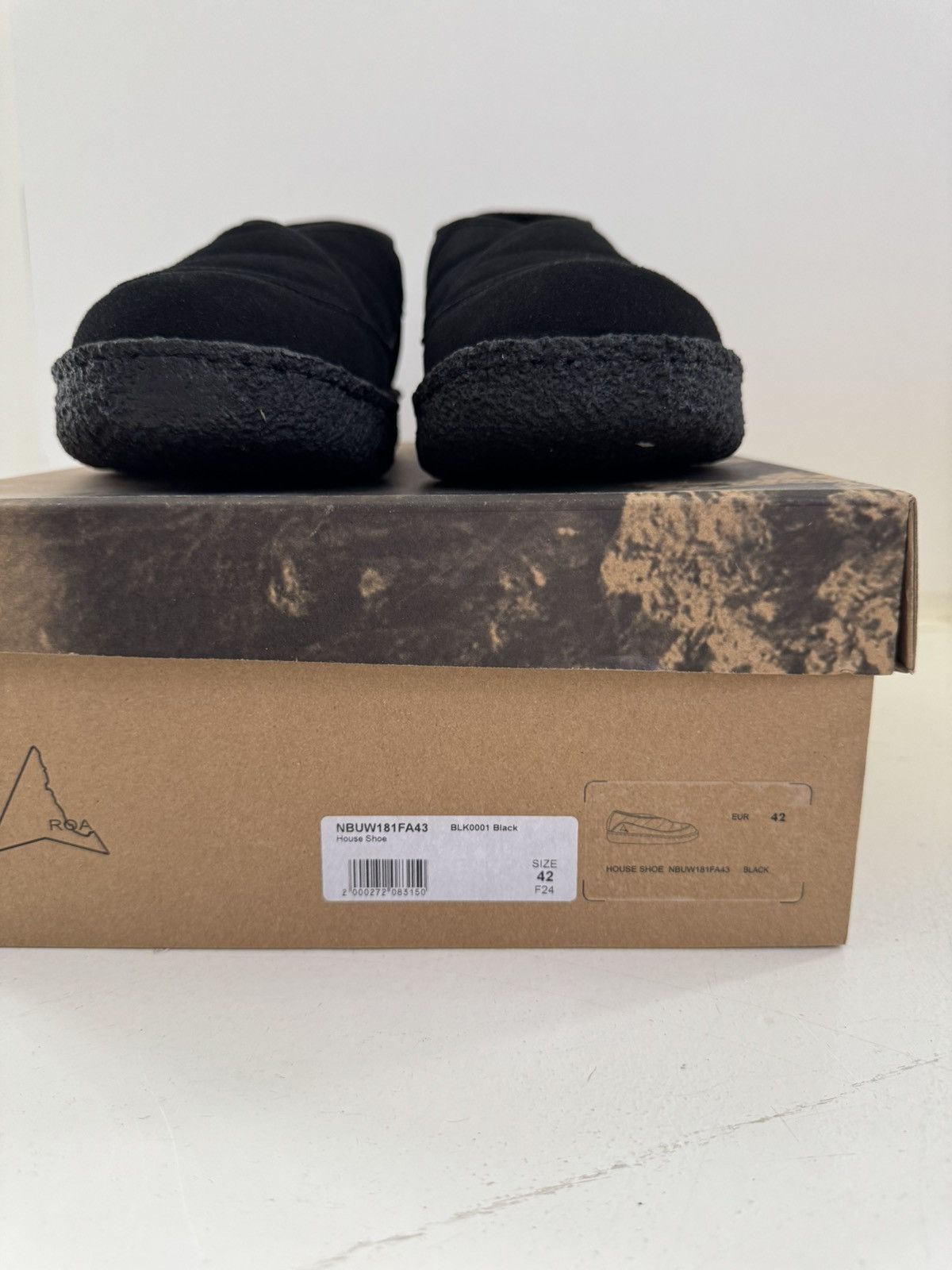ROA ROA Black Low Top Nuvolau House Shoes Size US 11 / EU 44 - 8 Thumbnail