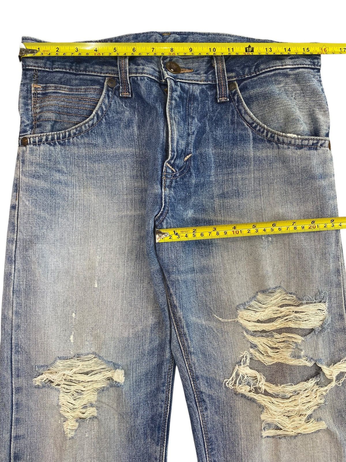 Edwin Edwin Vintage Faded Wash Distressed Style Loose Jeans Size US 32 / EU 48 - 5 Thumbnail