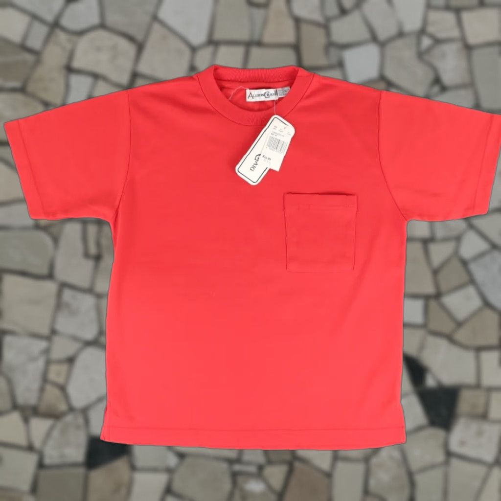 Vintage VTG Alison Graig Pocket Solid Basic Red Women's L Shirt Size L / US 10 / IT 46 - 1 Thumbnail