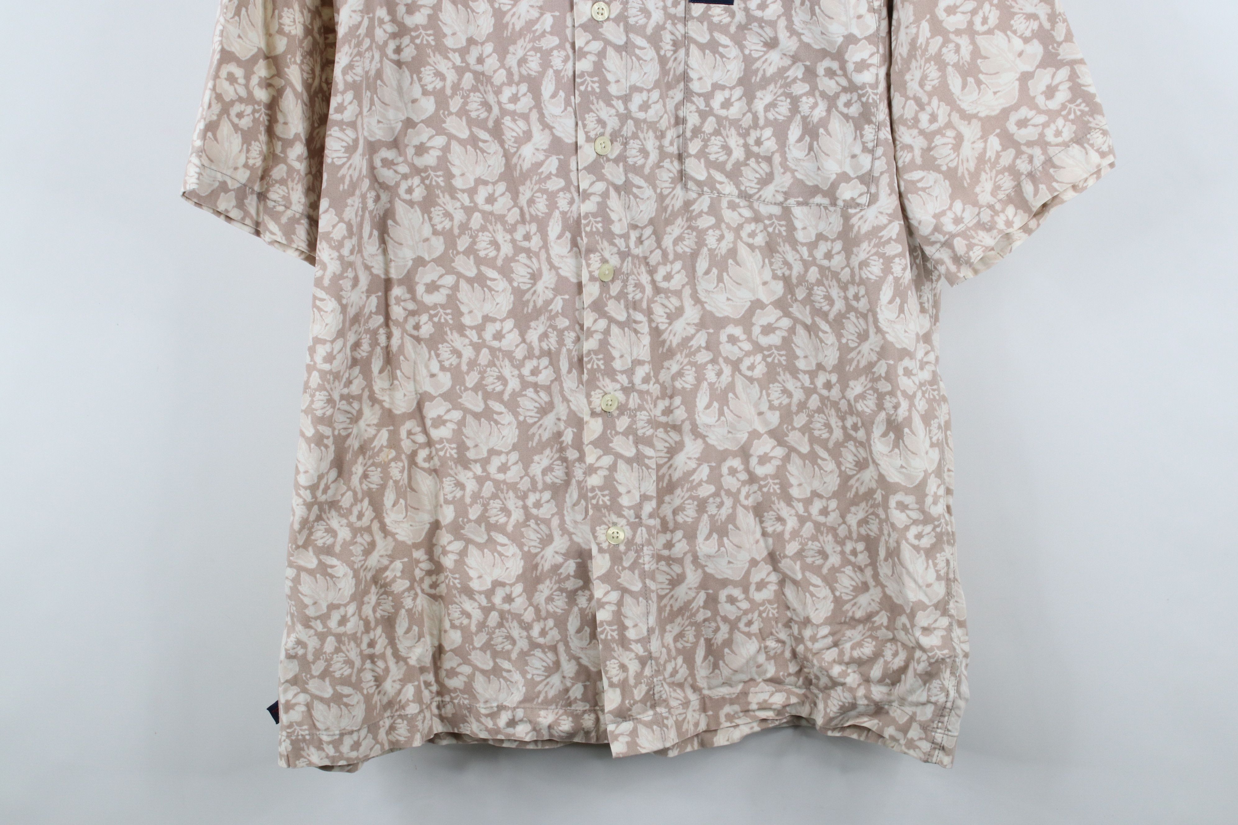 Tommy Hilfiger × Vintage Vintage 90s Tommy Hilfiger Flower Hawaiian Luau Button Shirt Size US XL / EU 56 / 4 - 3 Thumbnail