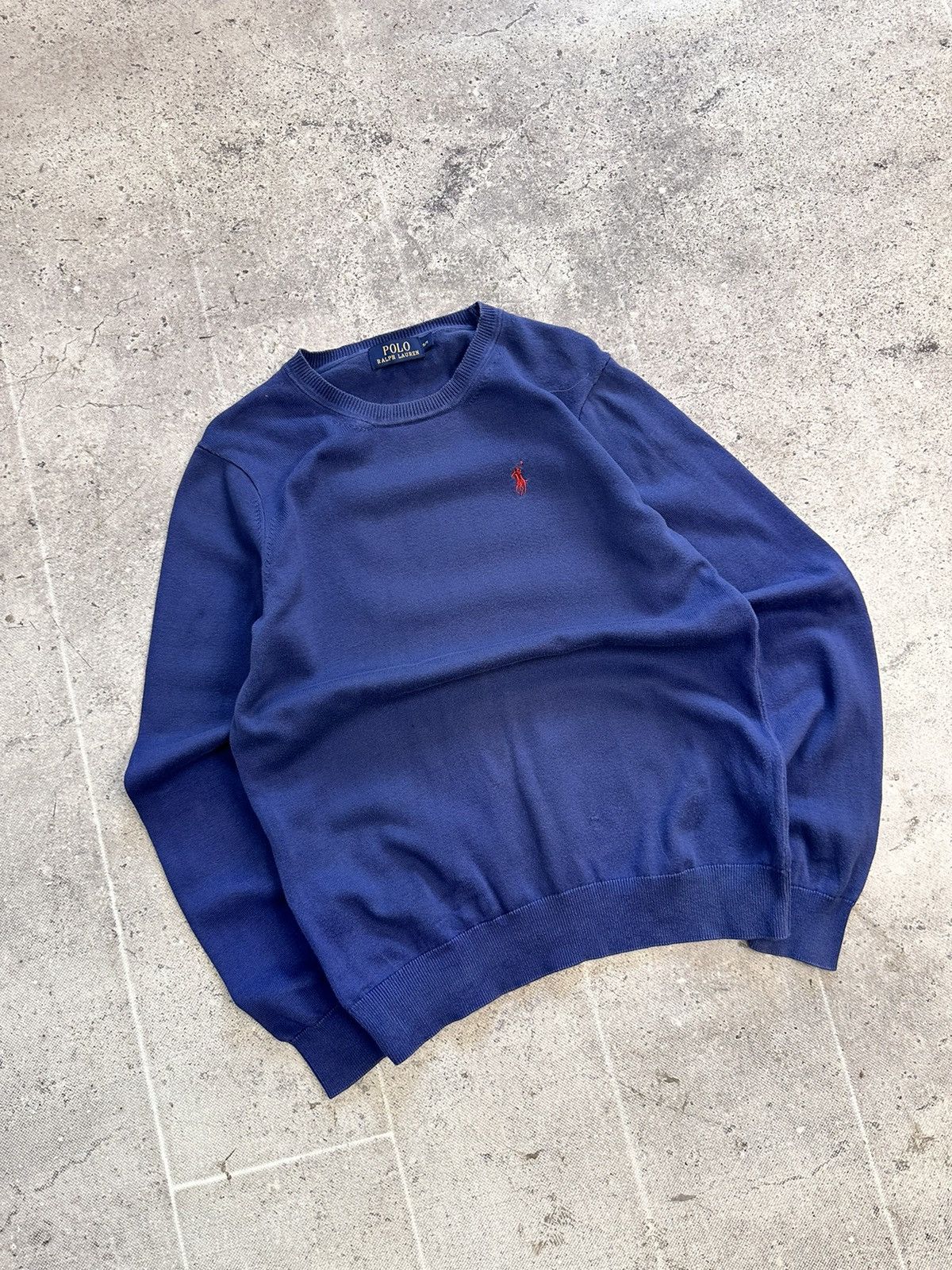 Polo Ralph Lauren × Ralph Lauren SALE💣💣 Polo Ralph Lauren Cable Knit wool blue sweater Size US M / EU 48-50 / 2 - 4 Thumbnail