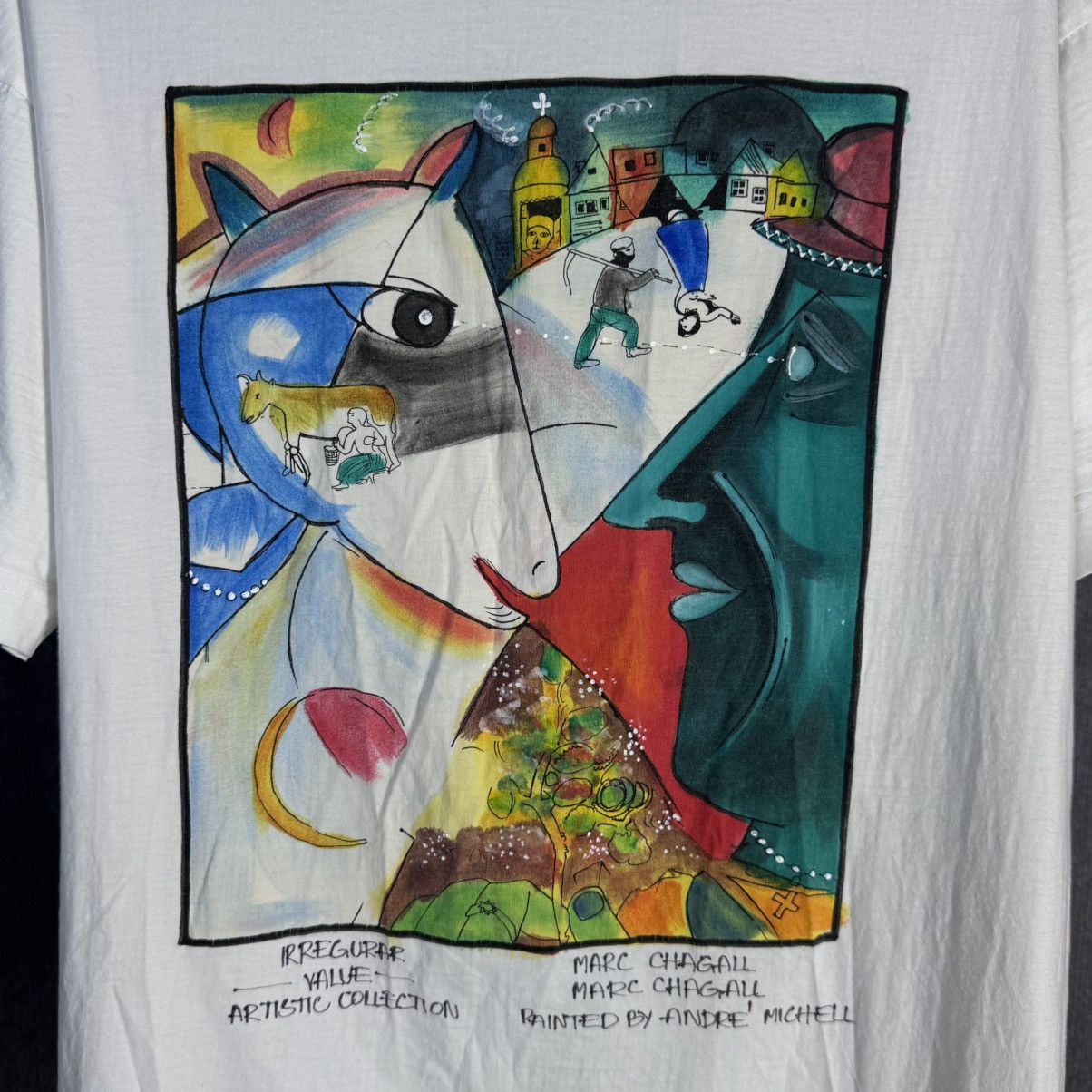 Vintage Vintage T-shirt Andre Michel Hand painting Marc Chagall rare Size US XL / EU 56 / 4 - 2 Thumbnail