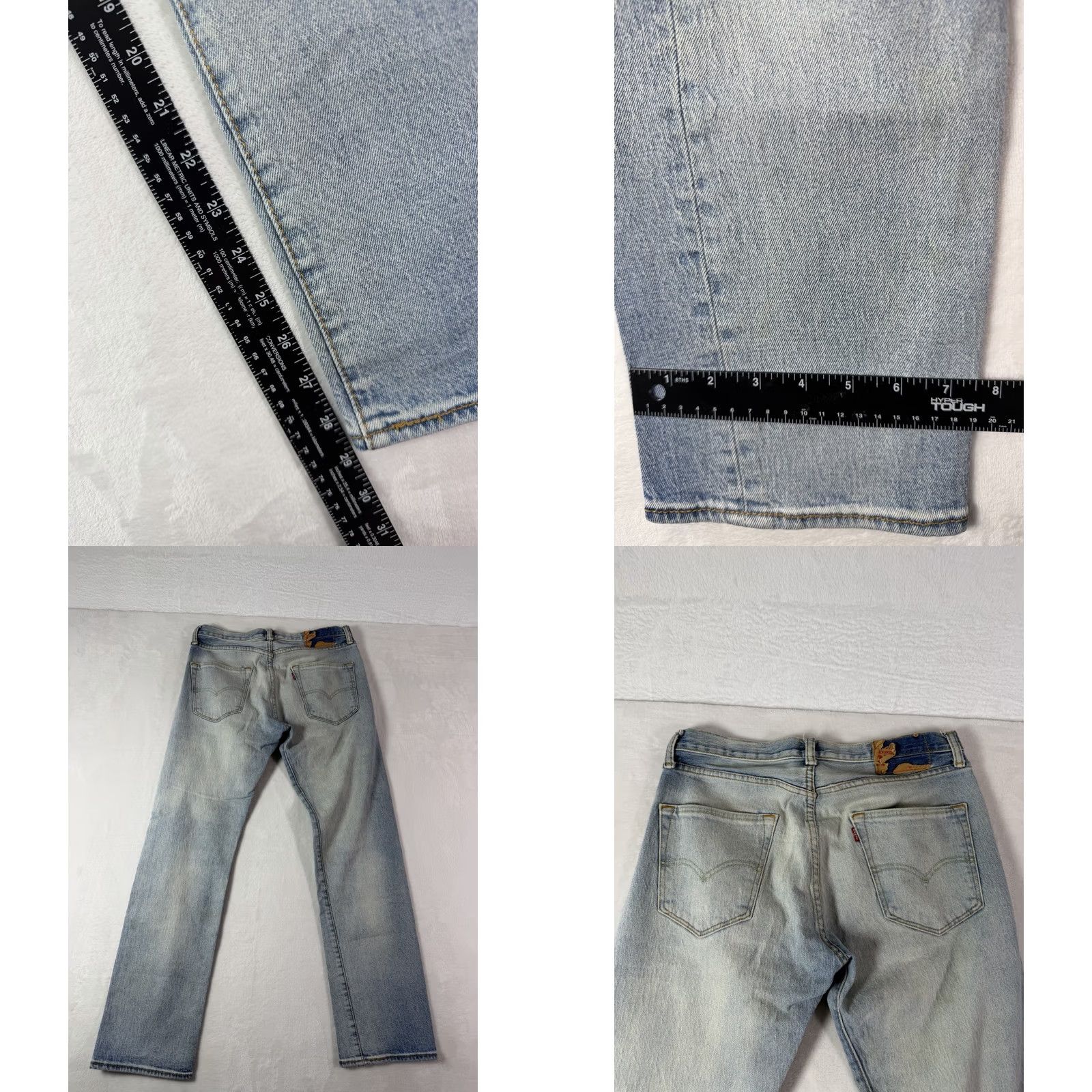 Levi's Levi's 501 Jeans Men's Size 31x32 Straight Leg Light Wash Denim Blue Regular Waist 31 Inseam 32 CT Size US 31 - 8 Thumbnail