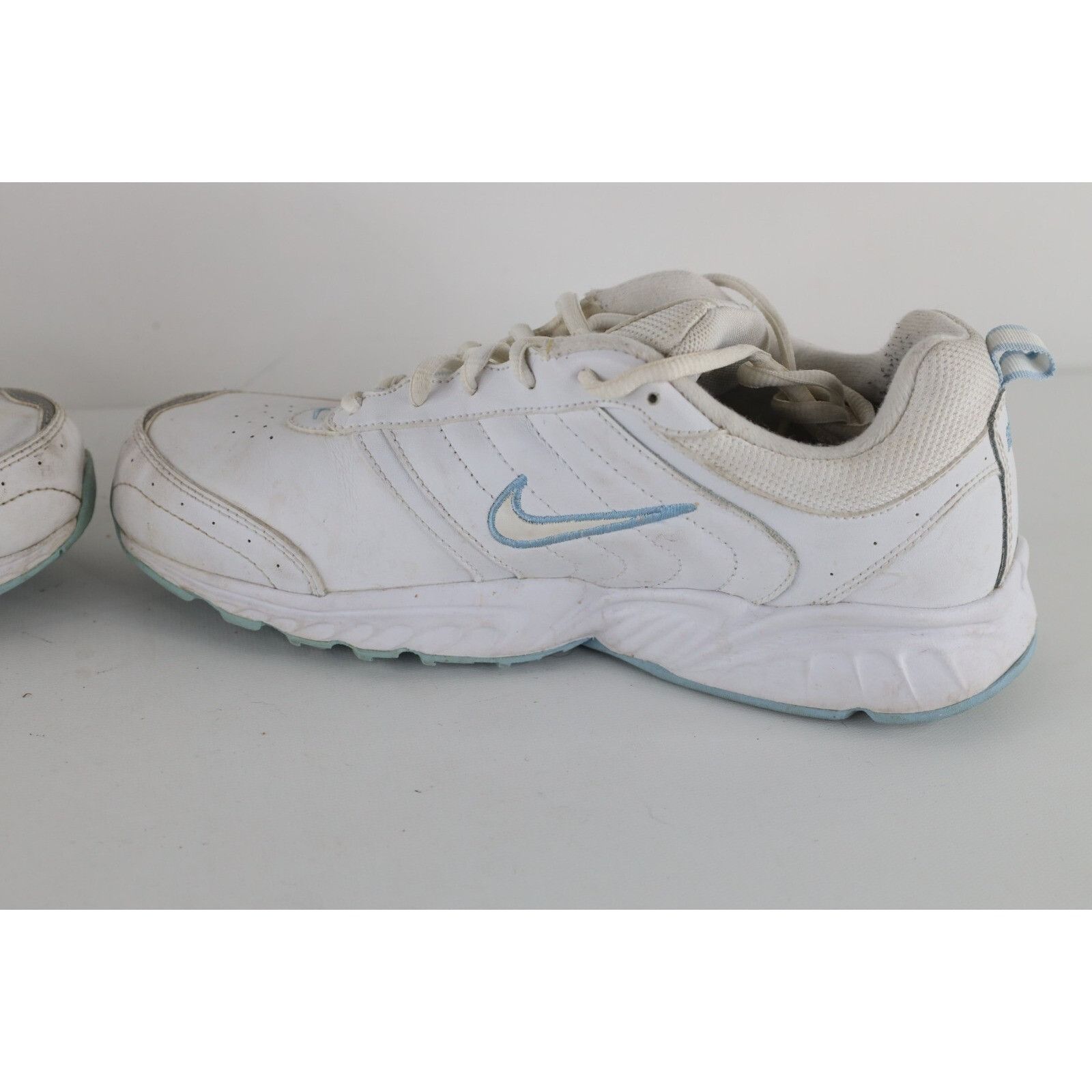 Nike Vintage Y2K Nike Distressed Leather Mini Swoosh Shoes Size US 8 / IT 38 - 8 Thumbnail