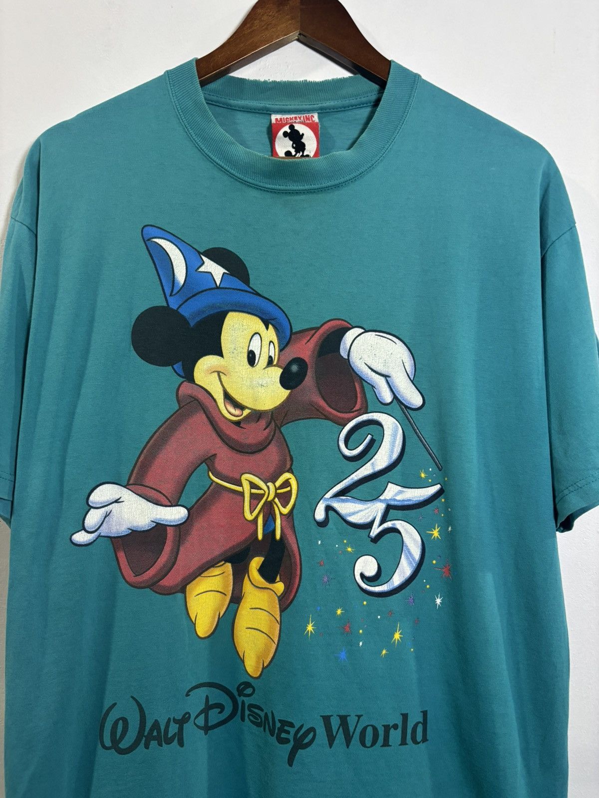 Disney × Mickey Mouse × Vintage Vintage Walt Disney World 25 Years Mickey Mouse Tshirt Size US L / EU 52-54 / 3 - 2 Thumbnail