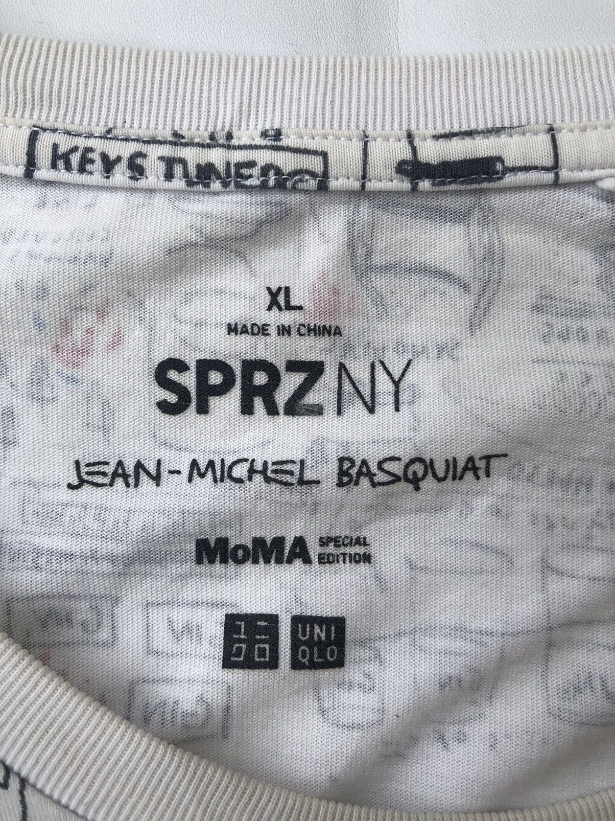 If Six Was Nine × Japanese Brand × Jean-Michel Basquiat JEAN MICHEL BASQUIAT X UNIQLO t SHIRT FULL PRINT DESIGN Size US XXL / EU 58 / 5 - 7 Thumbnail