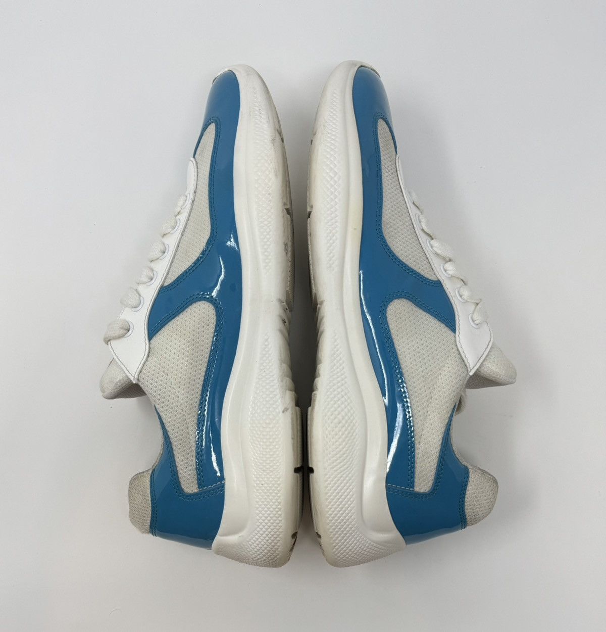 Prada Prada Americas Cup Sneaker Light Blue Size US 9 / EU 42 - 3 Thumbnail
