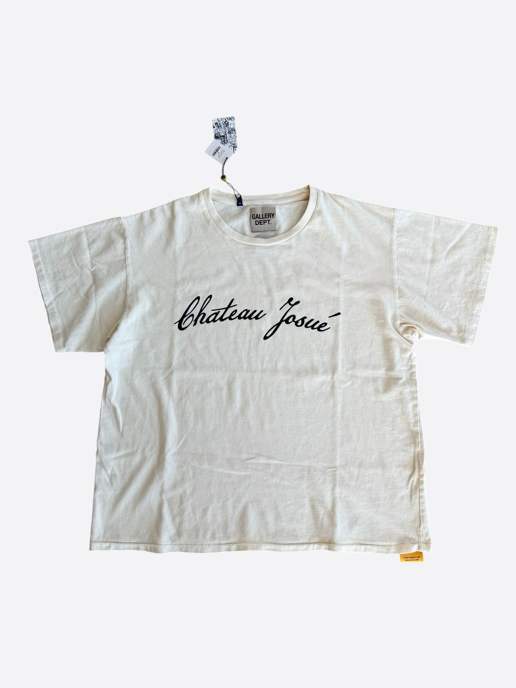 Gallery Dept. Gallery Dept Archival White Chateau Josue Script T-Shirt Size US M / EU 48-50 / 2 - 1 Thumbnail