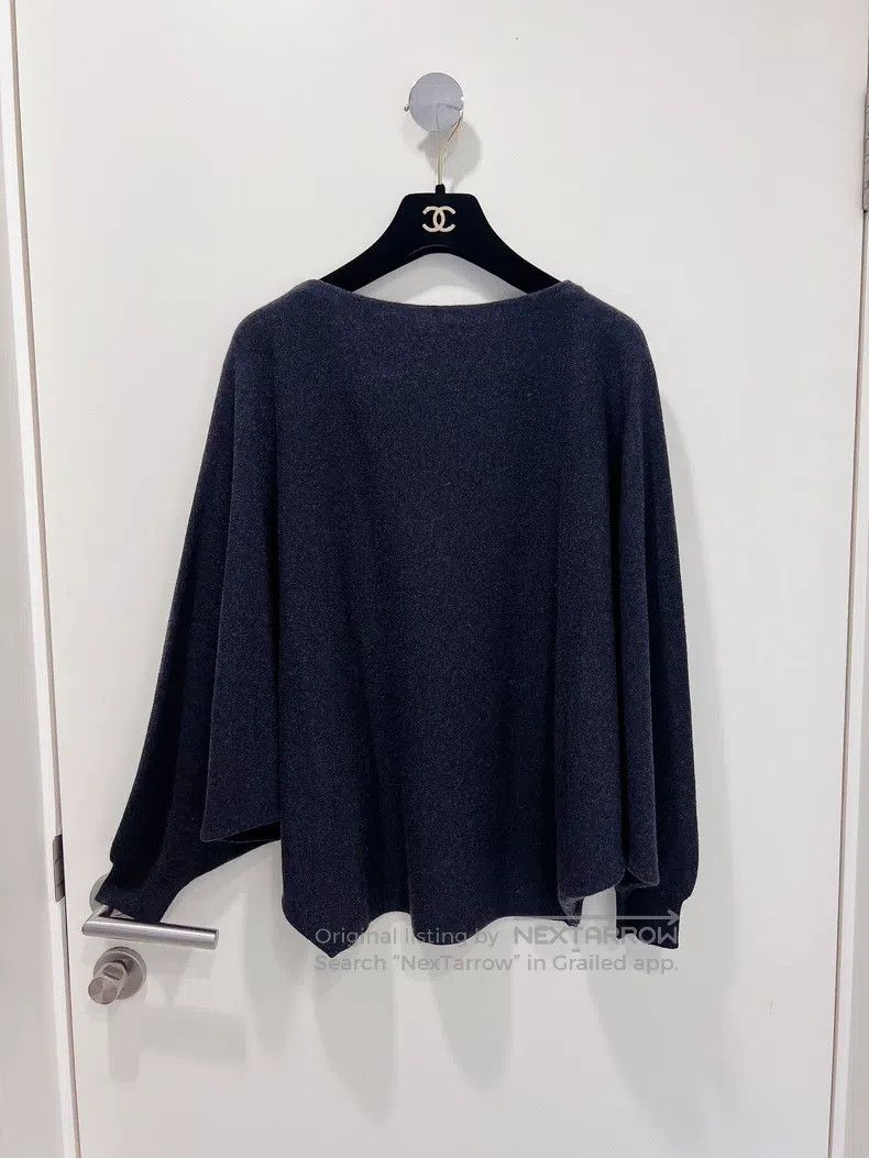 Hermes Hermes Dark Gray Batwing Loose Cashmere Knit Sweater Size XXS / US 00 / IT 34 - 1 Thumbnail