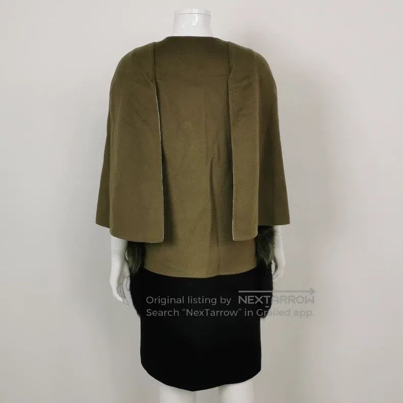 Fendi Fendi Wool and fox fur poncho coat Size XS / US 0-2 / IT 36-38 - 2 Thumbnail
