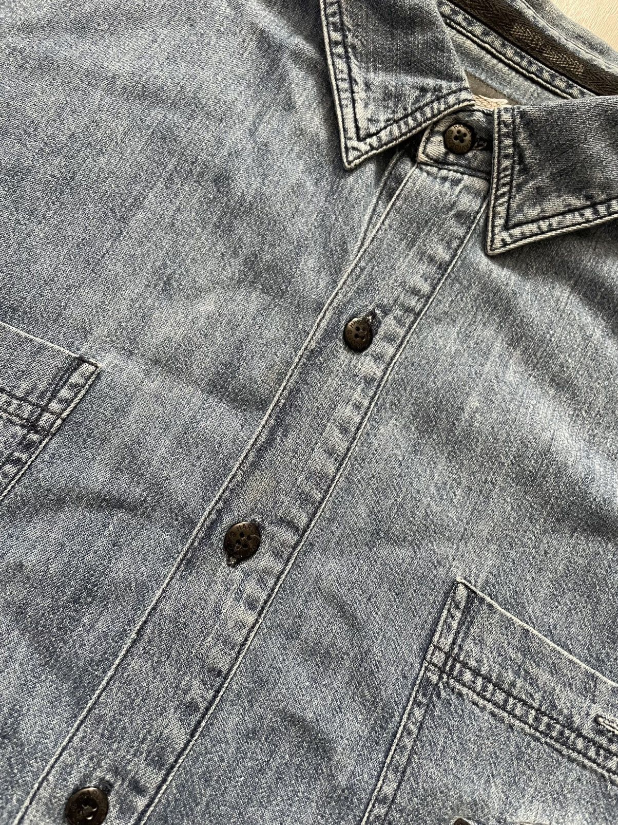 Harley Davidson VTG 2005 Harley-Davidson Denim Shirt V Twin Power Sz 3XL Size US XXL / EU 58 / 5 - 4 Thumbnail
