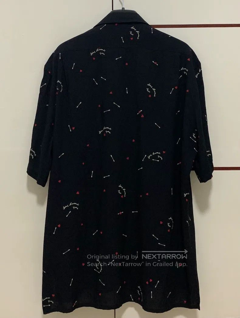Saint Laurent Paris Saint Laurent Paris size 41 Cuban collar slogan heart arro Size US M / EU 48-50 / 2 - 2 Thumbnail