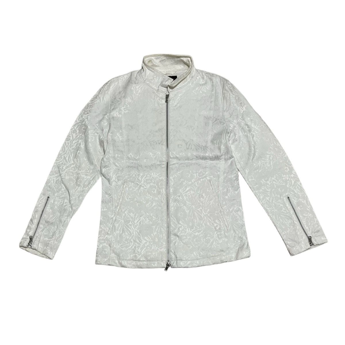 image of Tornado Mart Japan Tornado Mart Full Flowers White Jacket, Men's (Size Medium)