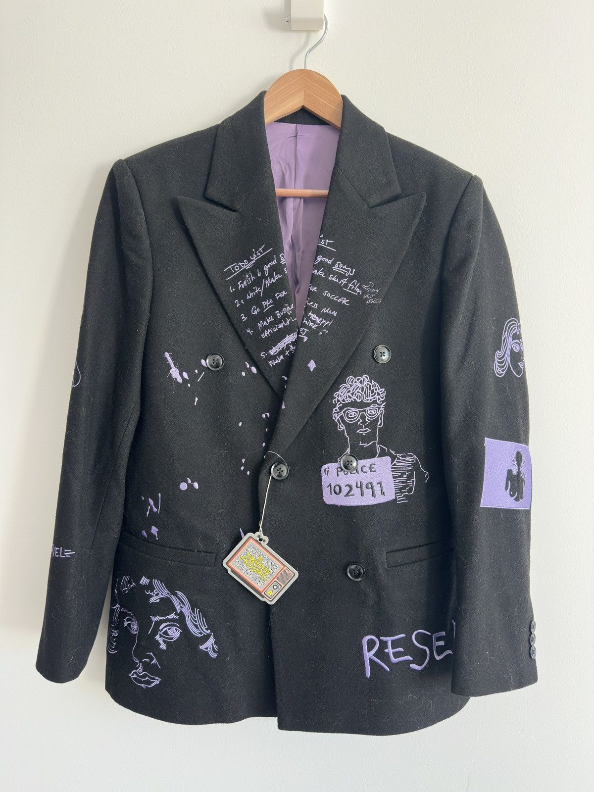 KidSuper KidSuper Studio Double Breasted Jacket With Embroidery Size US M / EU 48-50 / 2 - 1 Thumbnail