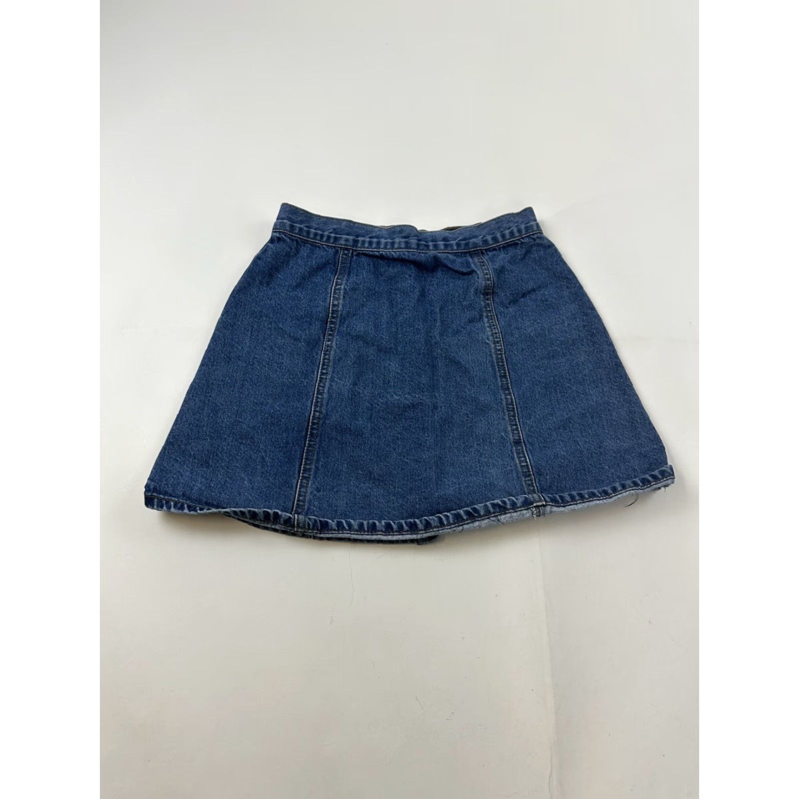 Bdg BDG Skirt Women’s S Blue Denim Mini Button Size 28" / US 6 / IT 42 - 2 Thumbnail