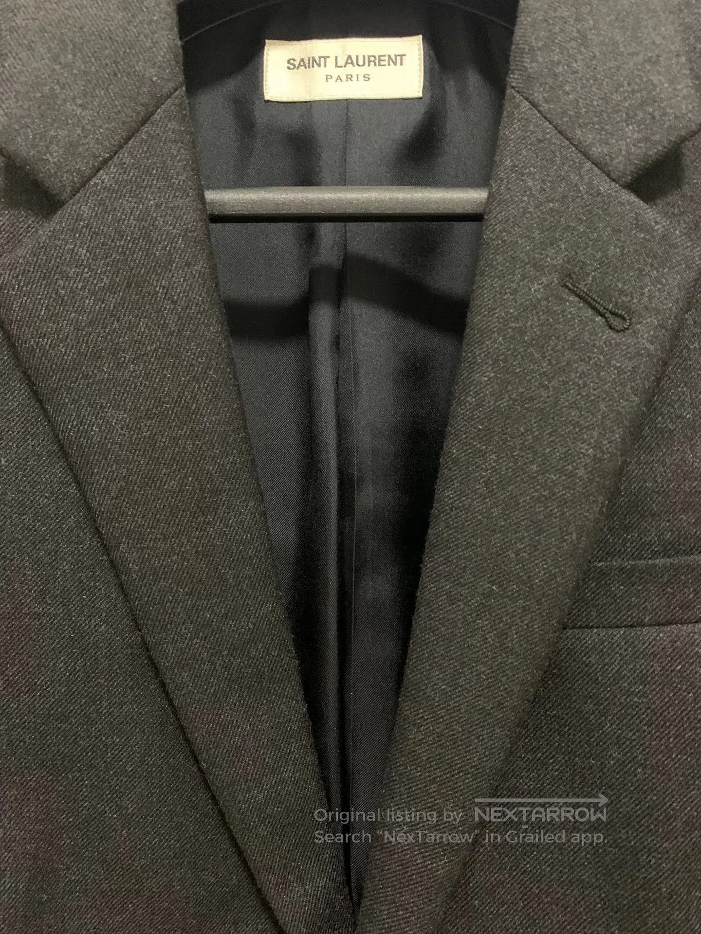 Saint Laurent Paris Saint Laurent Gray Blazer Size 48. Size US M / EU 48-50 / 2 - 5 Thumbnail