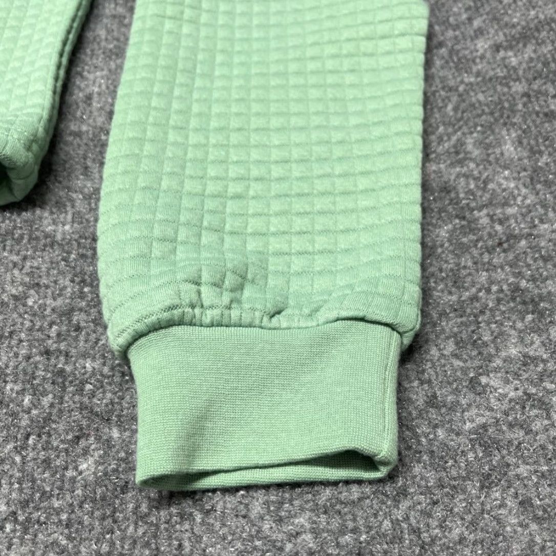 Vintage Rue21 Cropped Sweatshirt Womens M Green Long Sleeve Quilted Bungee Toggle New Size M / US 6-8 / IT 42-44 - 3 Thumbnail