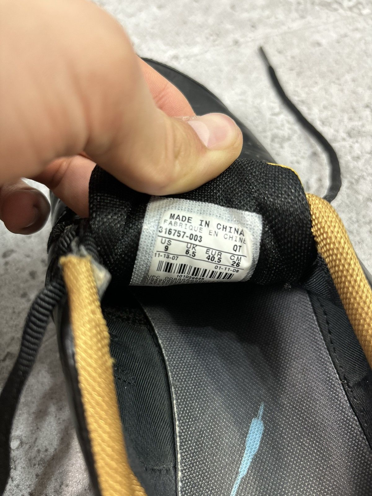 Japanese Brand × Nike × Vintage Vintage 00s Japan Low Trainers Nike Black Leather Swoosh Y2K Size US 8.5 / EU 41-42 - 8 Thumbnail