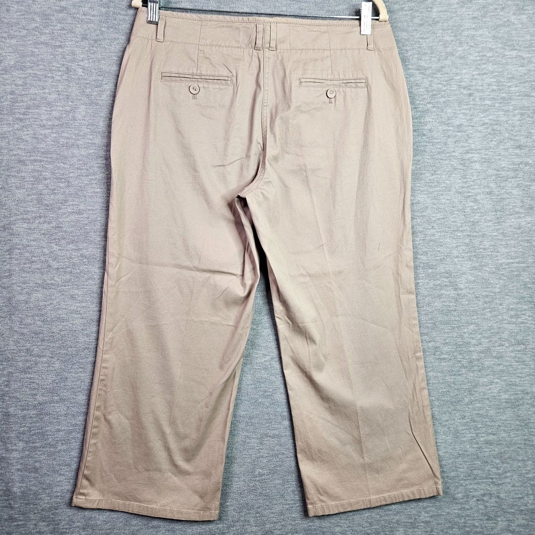 Talbots Talbots Signature Slim Women’s Straight Chino Trousers Beige Pant Size 10P Size 32" / US 10 / IT 46 - 7 Thumbnail