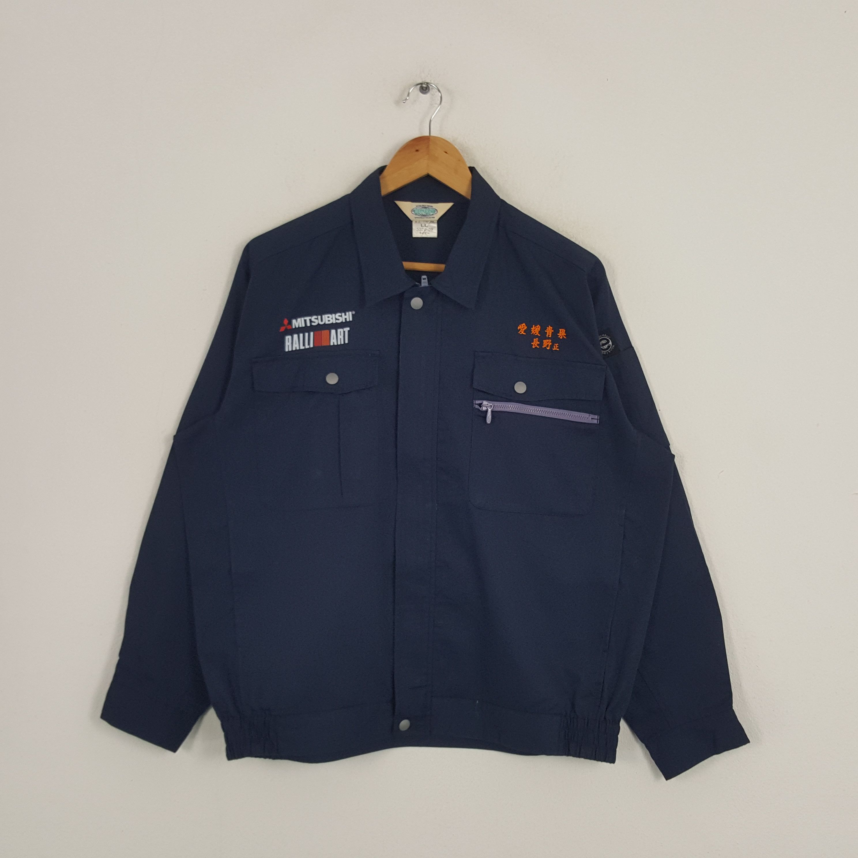 Japanese Brand × Vintage Vintage Mitsubishi Ralli Art Japanese Racing Custom Jacket Size US XL / EU 56 / 4 - 3 Thumbnail