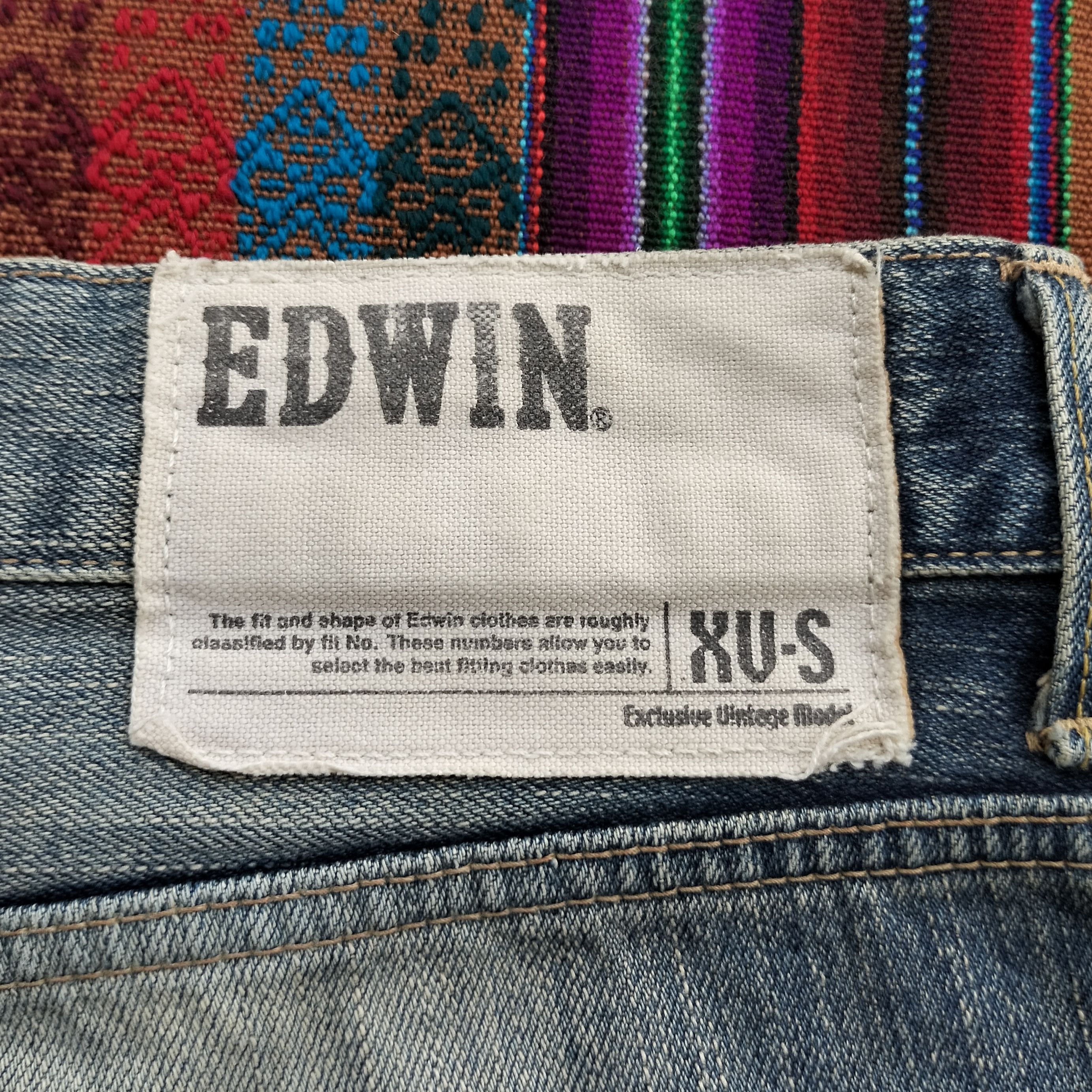 Edwin Vintage Edwin XV-S japan studded rhinestone denim Size US 34 / EU 50 - 15 Thumbnail