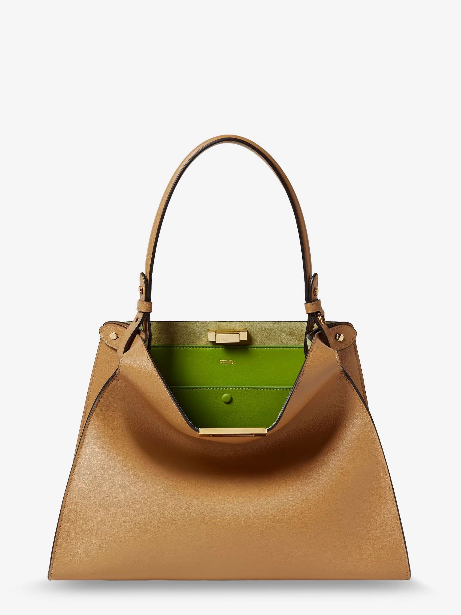 Fendi Fend Way Medium Leather Shoulder Bag With Contrasting Lining Size ONE SIZE - 1 Thumbnail