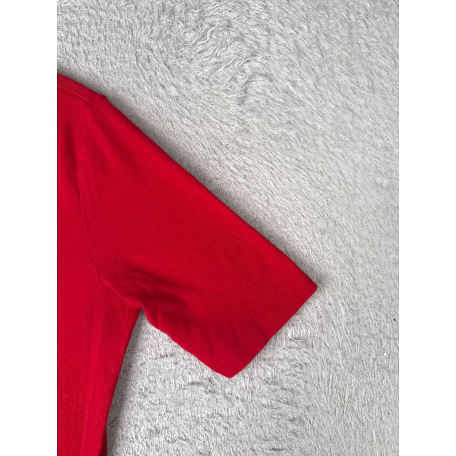 Ralph Lauren Lauren Ralph Lauren Shirt Women Small Red Cotton Jersey Casual Short Sleeve Sports Size S / US 4 / IT 40 - 2 Thumbnail
