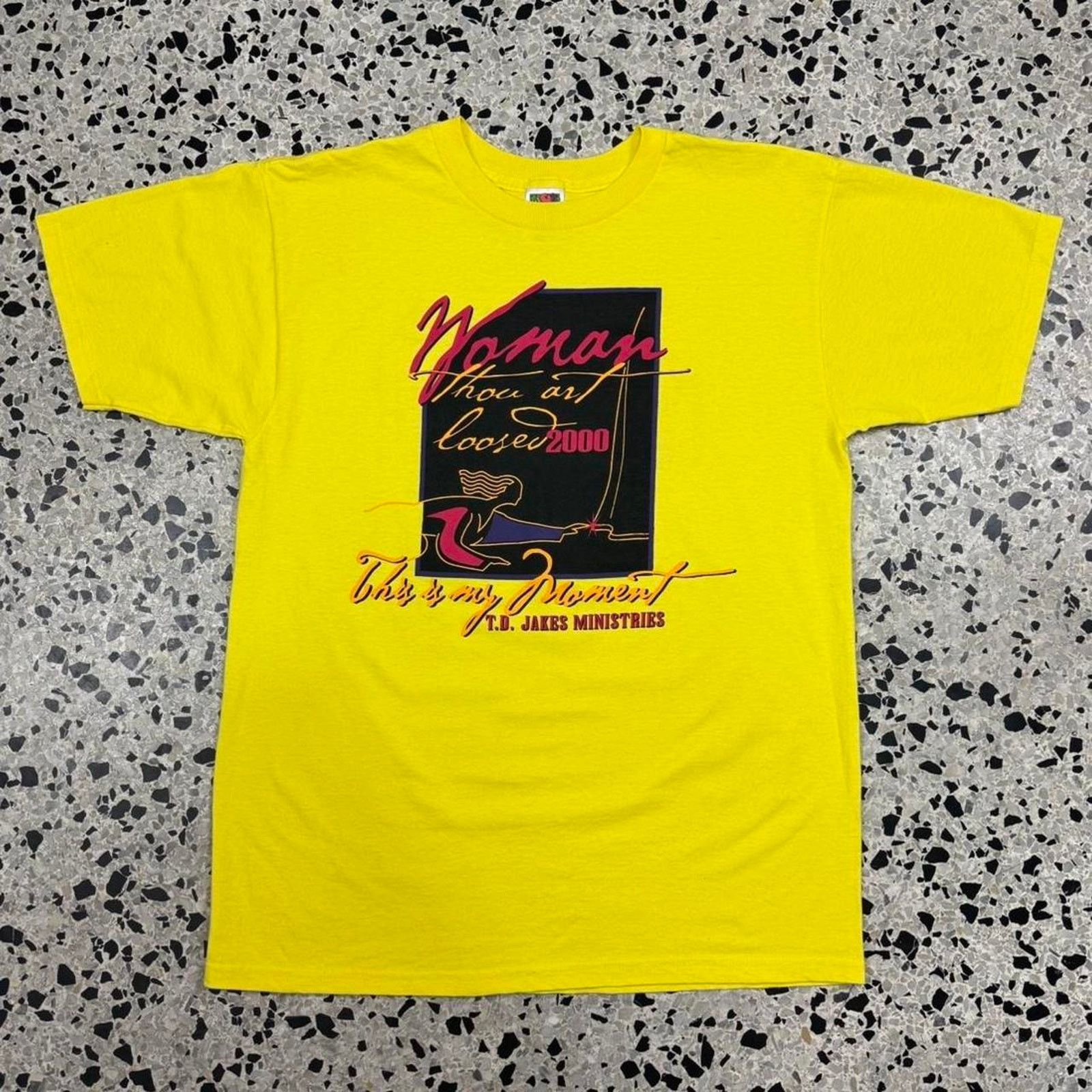 Fruit Of The Loom × Vintage VINTAGE Y2K WOMAN THOU ART LOOSED 2000 MUSICAL PROMO TEE: Size US L / EU 52-54 / 3 - 1 Thumbnail