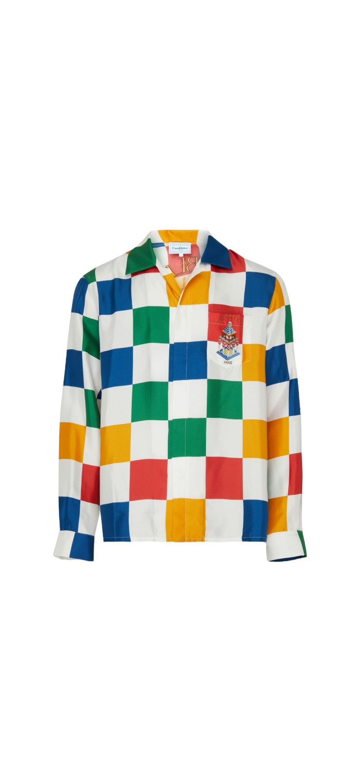 image of Casablanca Cuban Collar Long Sleeve Shirt, Men's (Size XL)