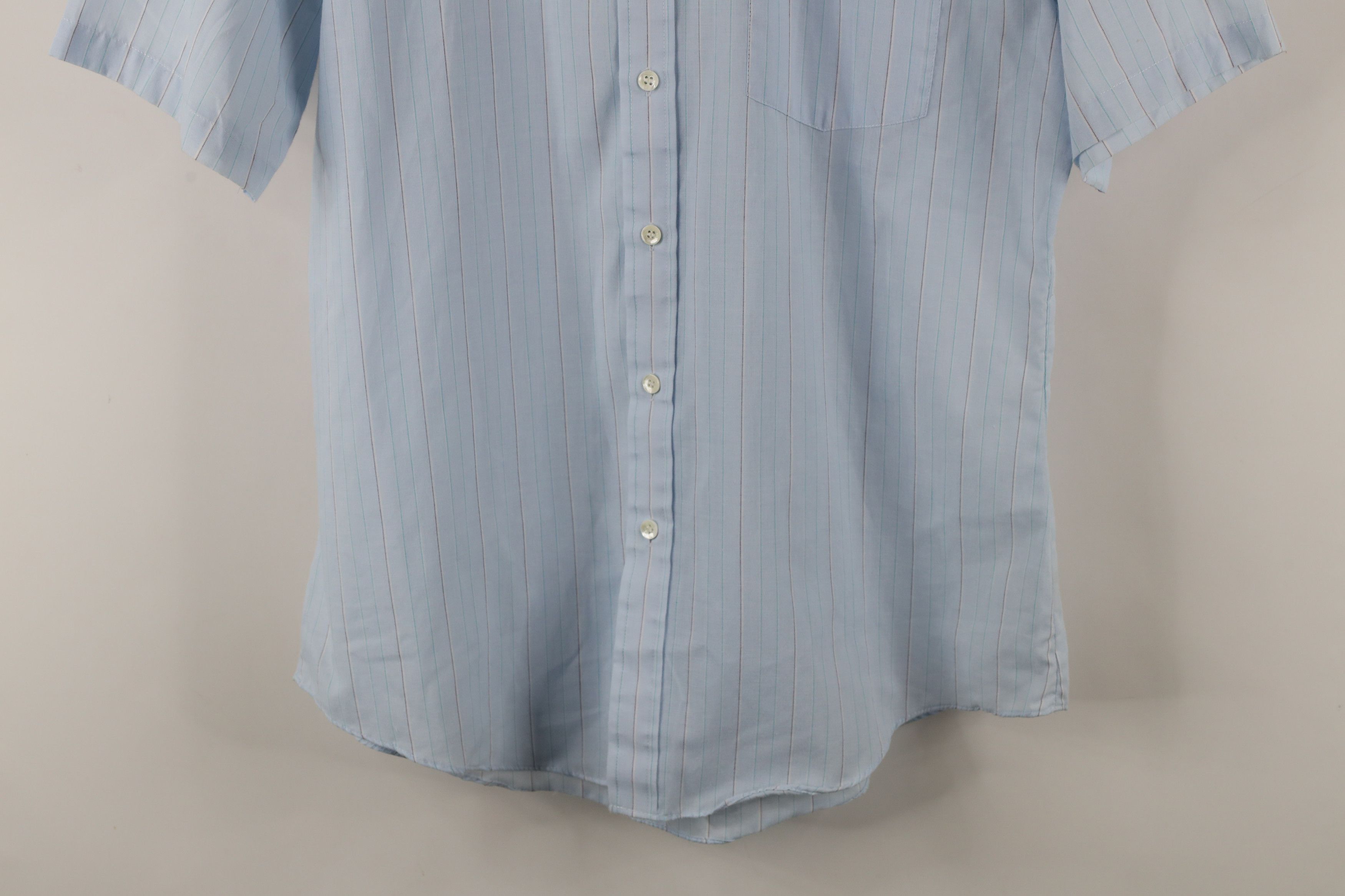 Vintage Vintage 90s Streetwear Striped Collared Button Down Shirt Size US L / EU 52-54 / 3 - 3 Thumbnail