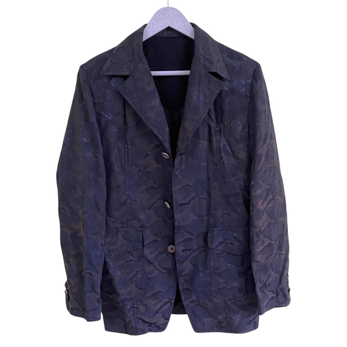 5351 POUR LES HOMMES × Designer × Japanese Brand 💥 5351 Pour Les Homme Japan Camou Jacket Size US M / EU 48-50 / 2 - 2 Thumbnail