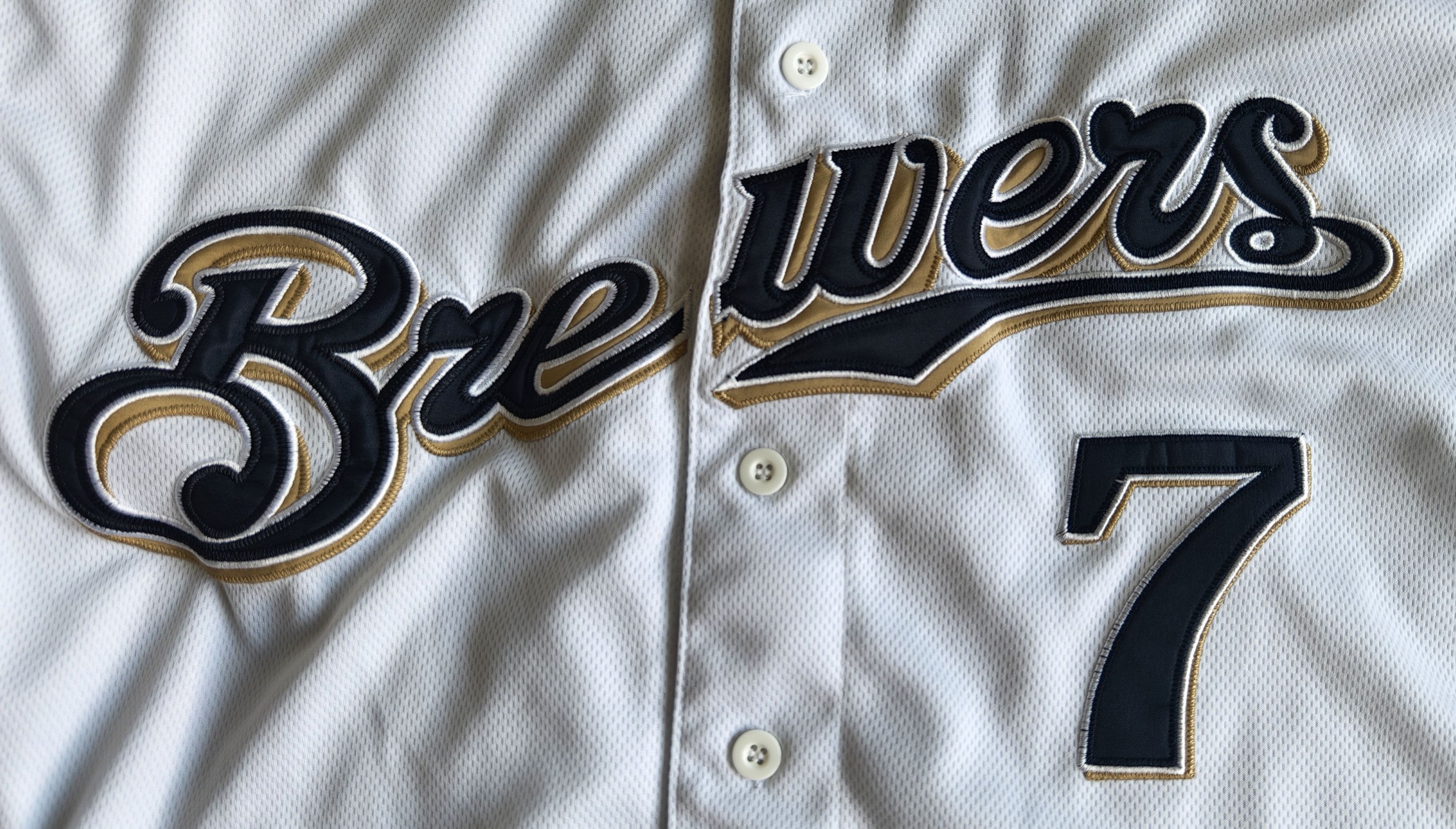 Majestic Majestic Authentic MLB Milwaukee Brewers Dickerson jersey Size US XL / EU 56 / 4 - 3 Thumbnail