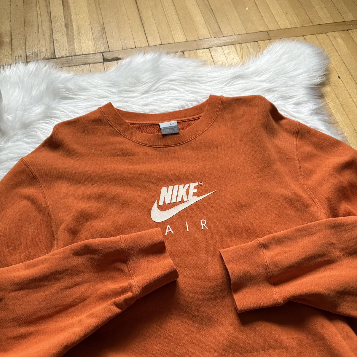 Nike 📌 Vintage Nike Air Max 90s Sweatshirt Center Logo Swoosh TN Size US XL / EU 56 / 4 - 11 Thumbnail