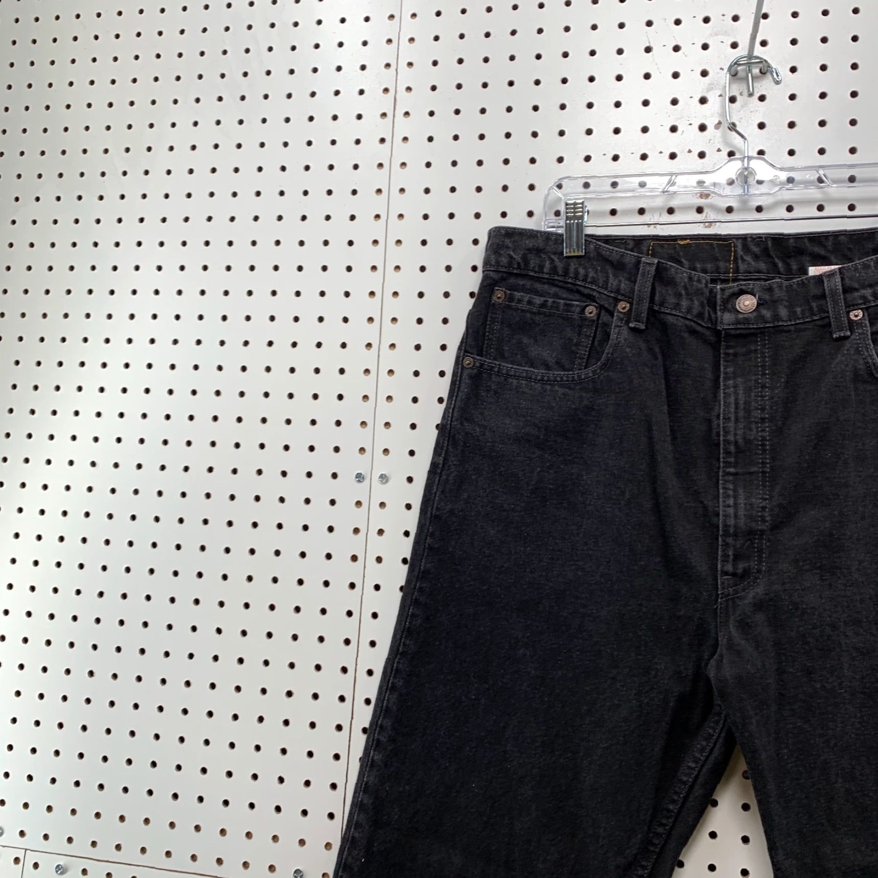 Levi's VINTAGE Levi's 505 Jeans Men’s 38x30 Regular Straight Black Denim USA 90s Mens Jeans Size US 38 / EU 54 - 7 Thumbnail
