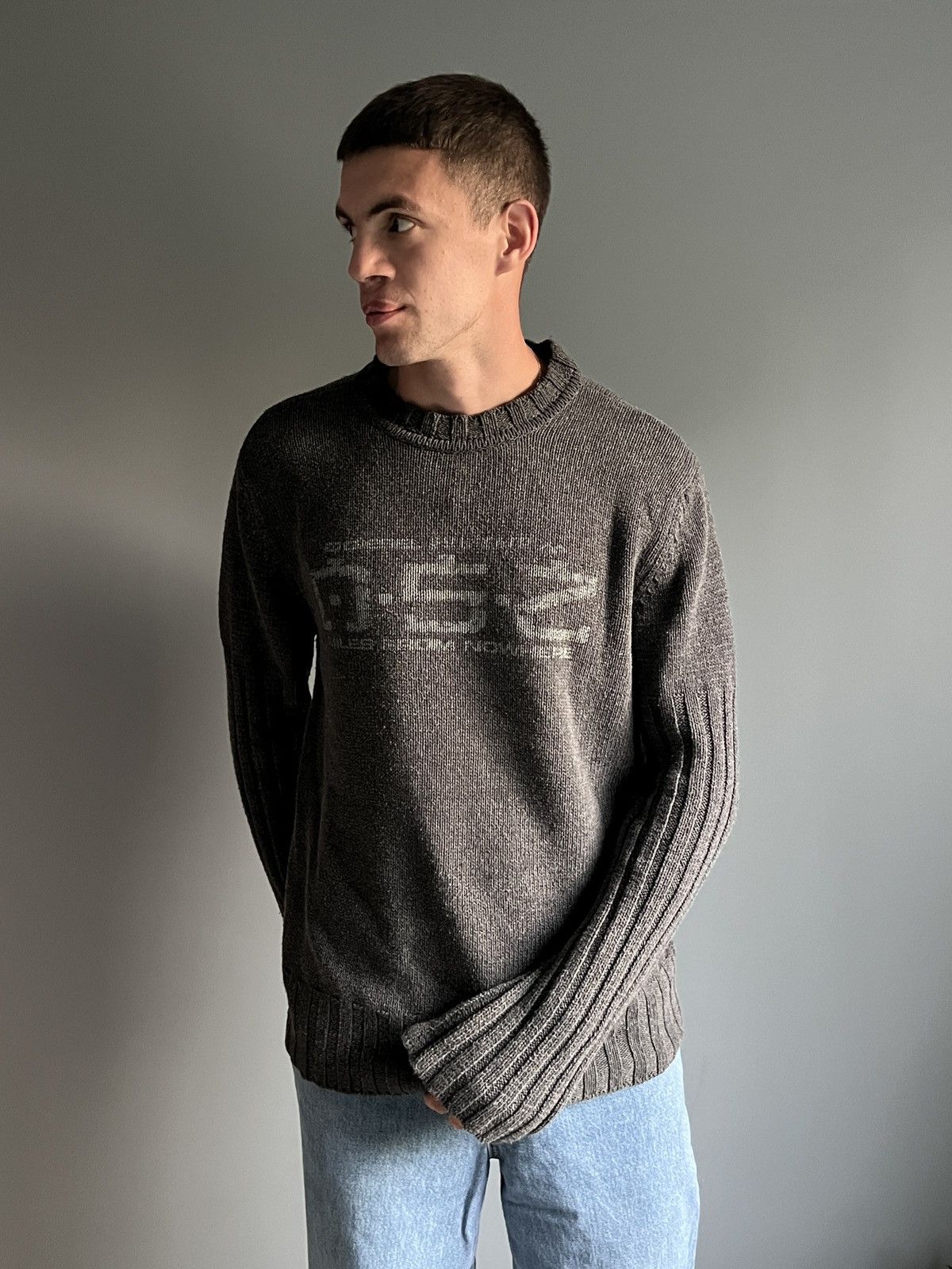Diesel Vintage Diesel Y2K Avand Garde Knit Sweater Size US XL / EU 56 / 4 - 10 Thumbnail